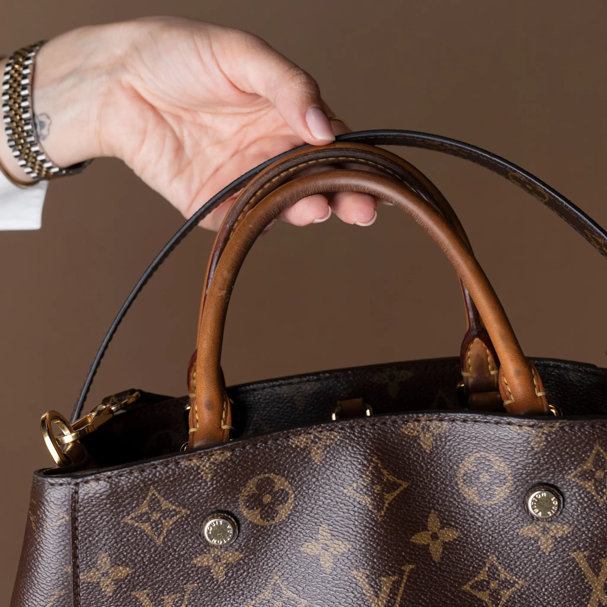 Louis Vuitton Monogram Montaigne BB — Back View