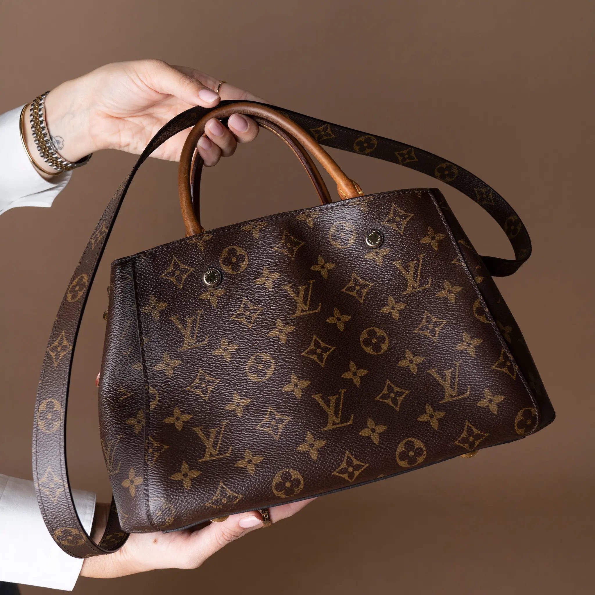 Louis Vuitton Monogram Montaigne BB — Interior Detail
