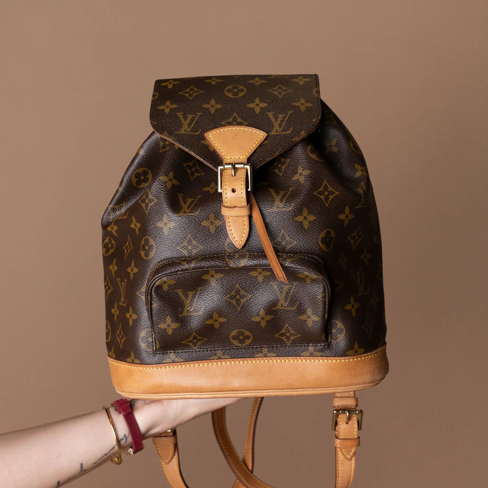 Louis Vuitton Monogram Montsouris MM — Front View