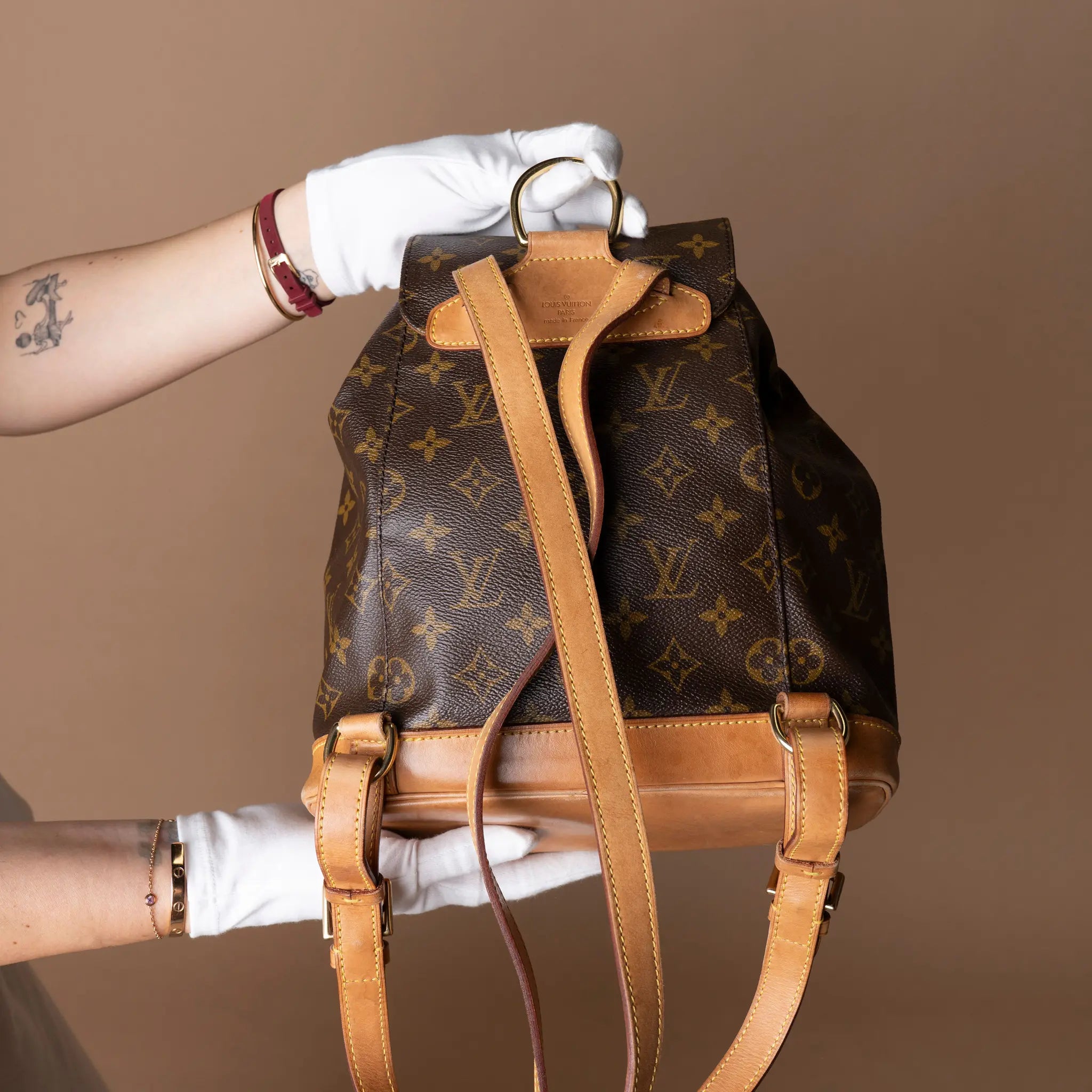 Louis Vuitton Monogram Montsouris MM — Back View