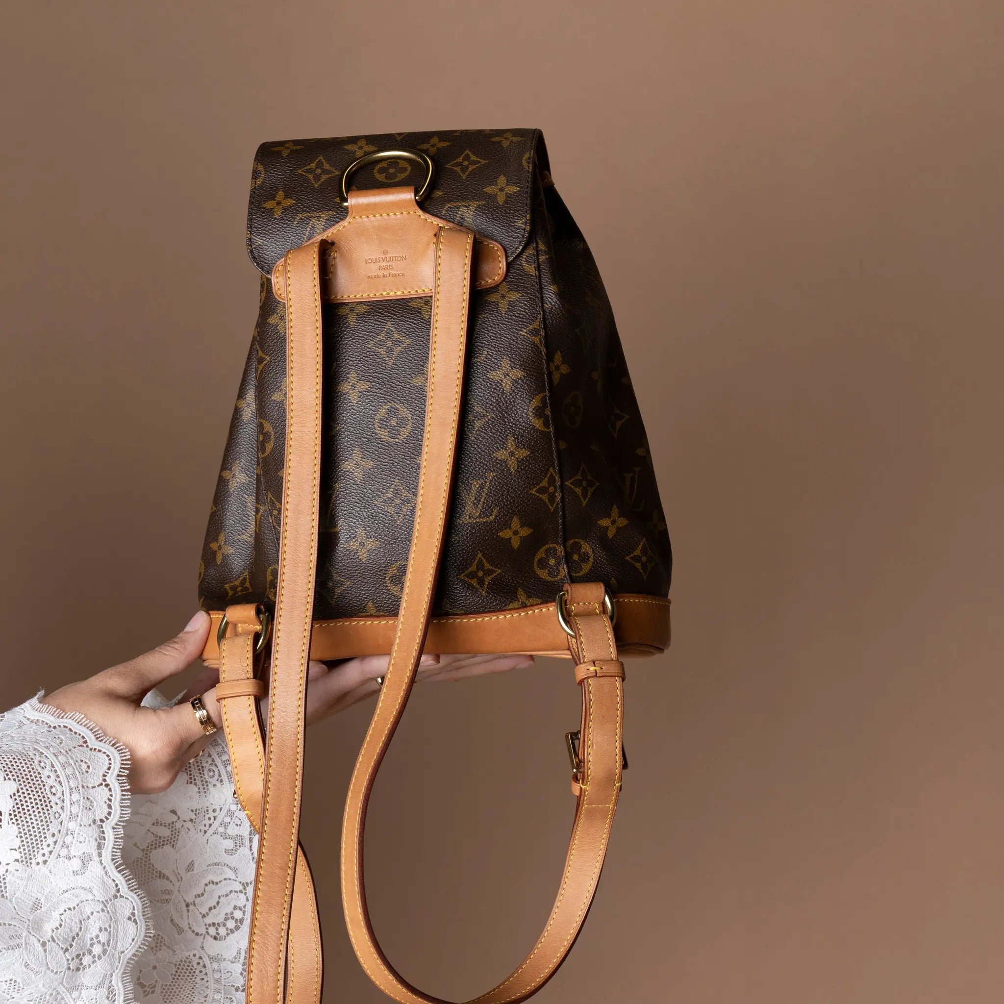 Louis Vuitton Monogram Montsouris MM — Front View