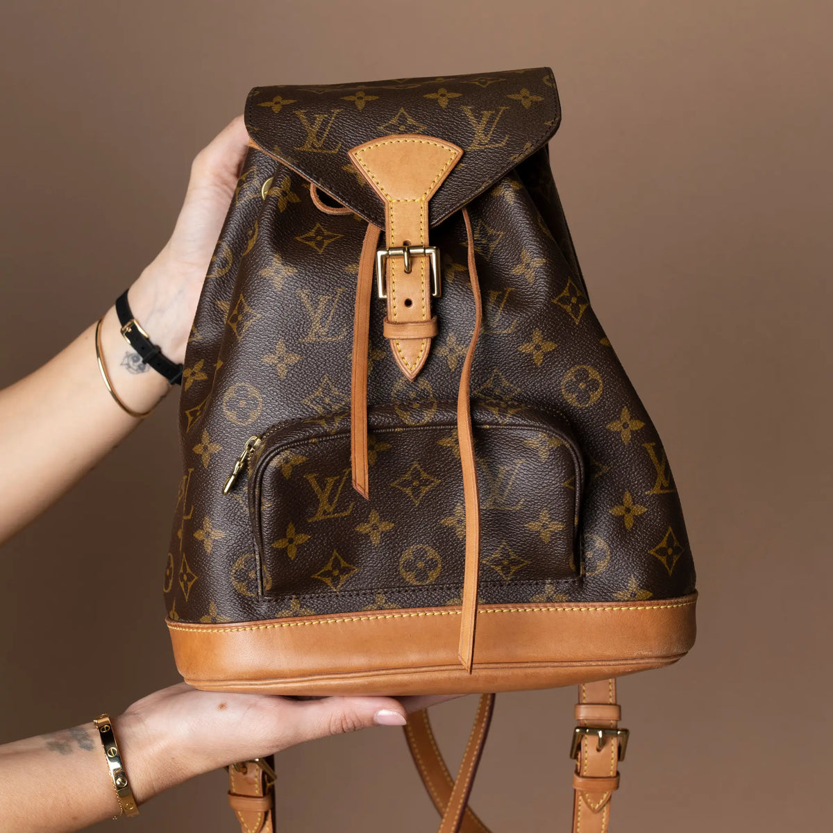 Louis Vuitton Monogram Montsouris MM — Side Profile