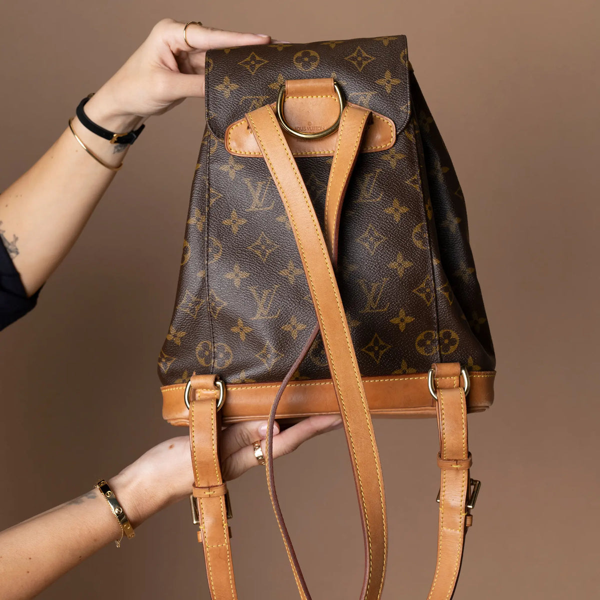 Louis Vuitton Monogram Montsouris MM — Interior Detail