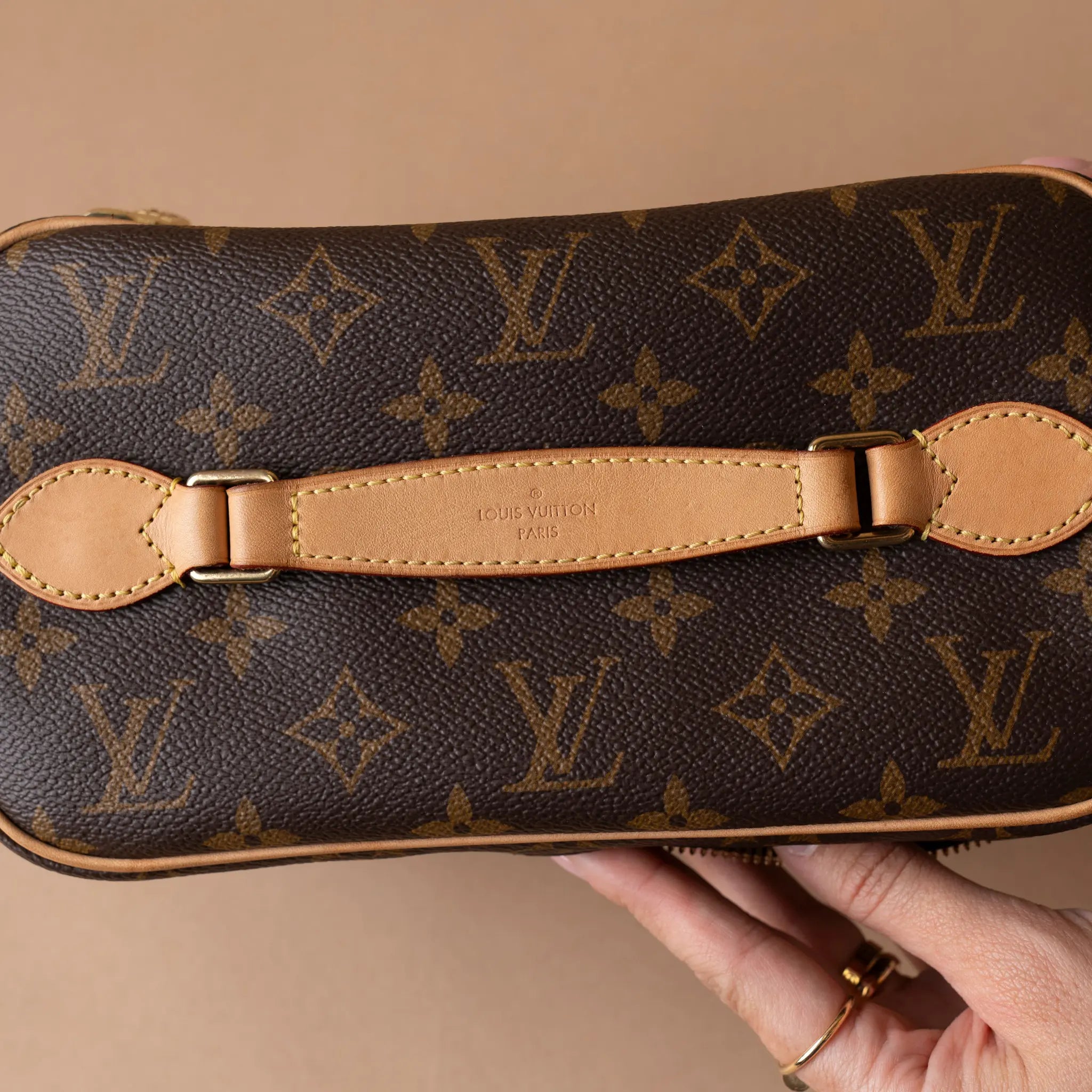 Louis Vuitton Monogram Nice BB Vanity Case — Back View
