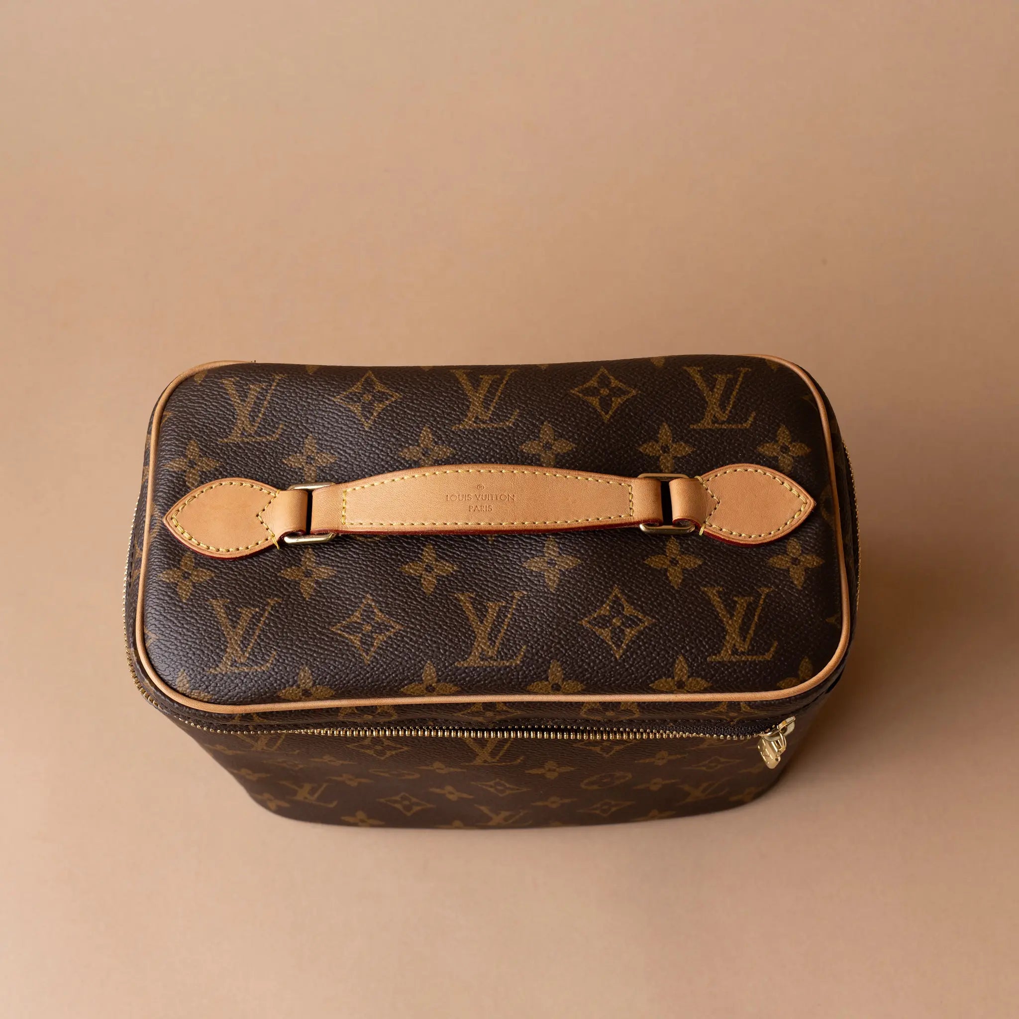Louis Vuitton Monogram Nice BB Vanity Case — Side Profile