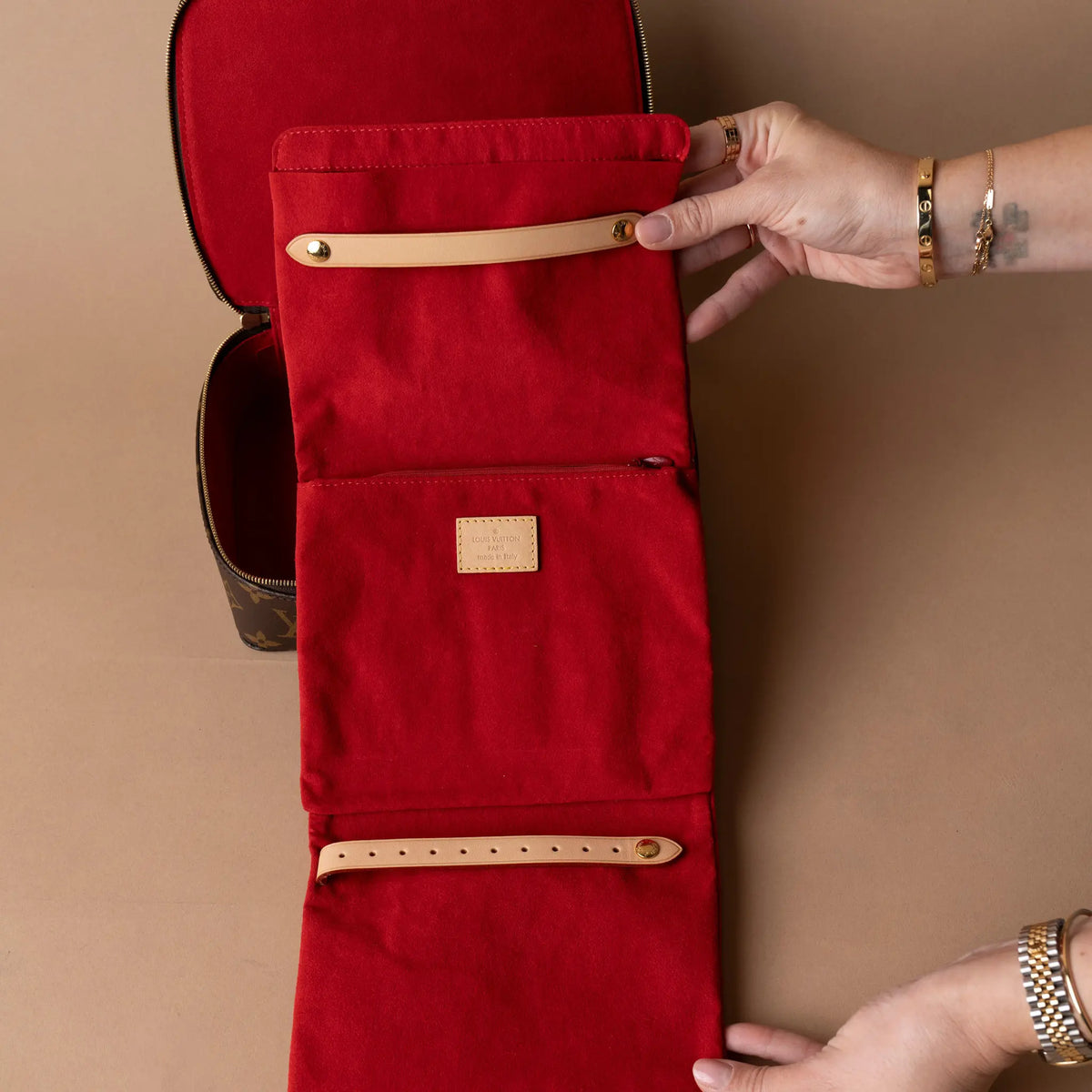 Louis Vuitton Monogram Nice Jewelry Case — Back View