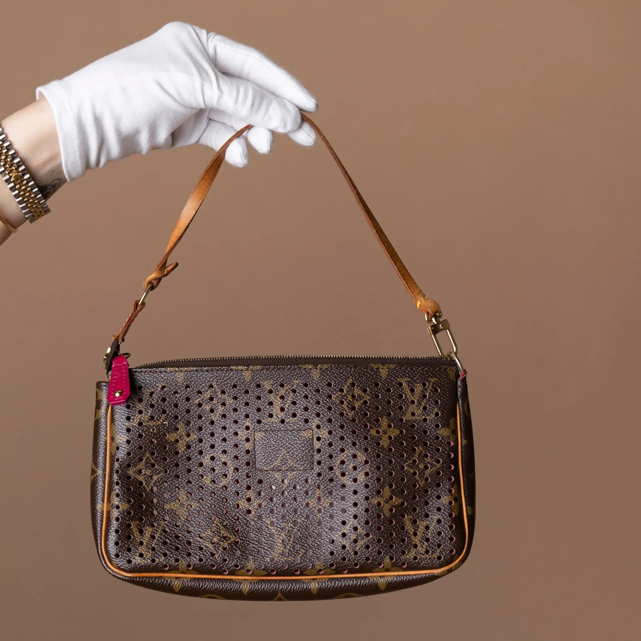 Louis Vuitton Monogram Perforated Pochette Accessoires — Back View