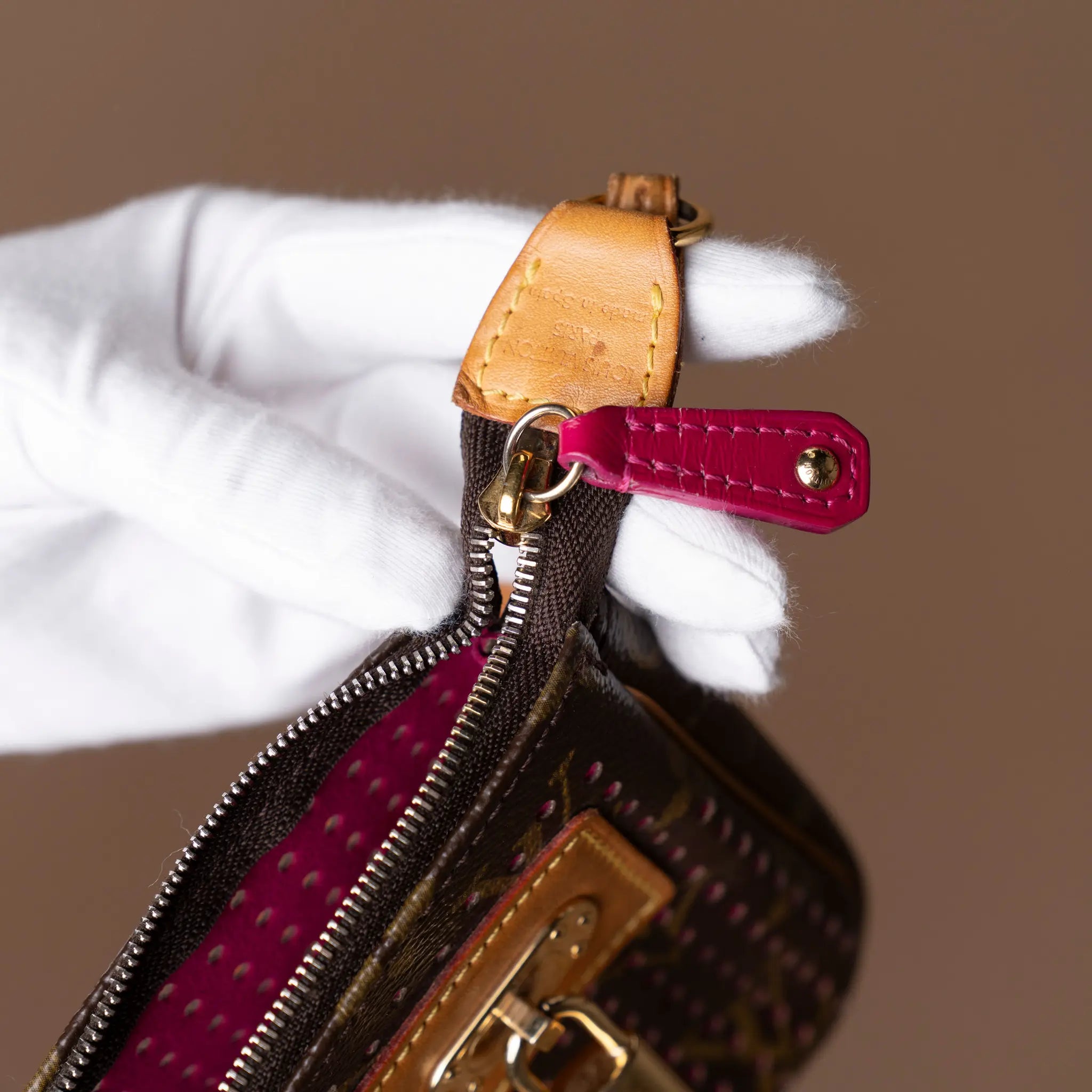 Louis Vuitton Monogram Perforated Pochette Accessoires — Interior Detail