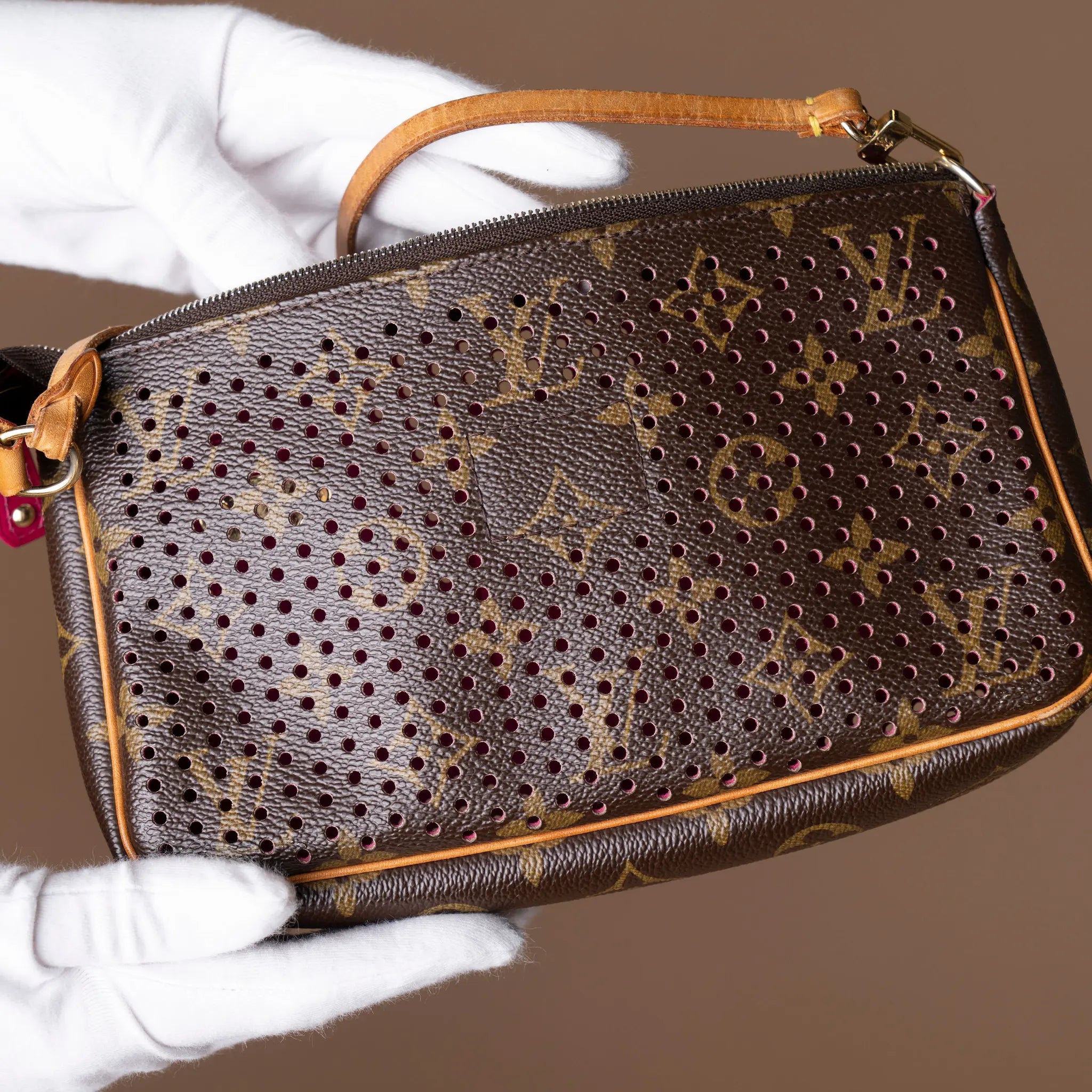Louis Vuitton Monogram Perforated Pochette Accessoires — Detail View