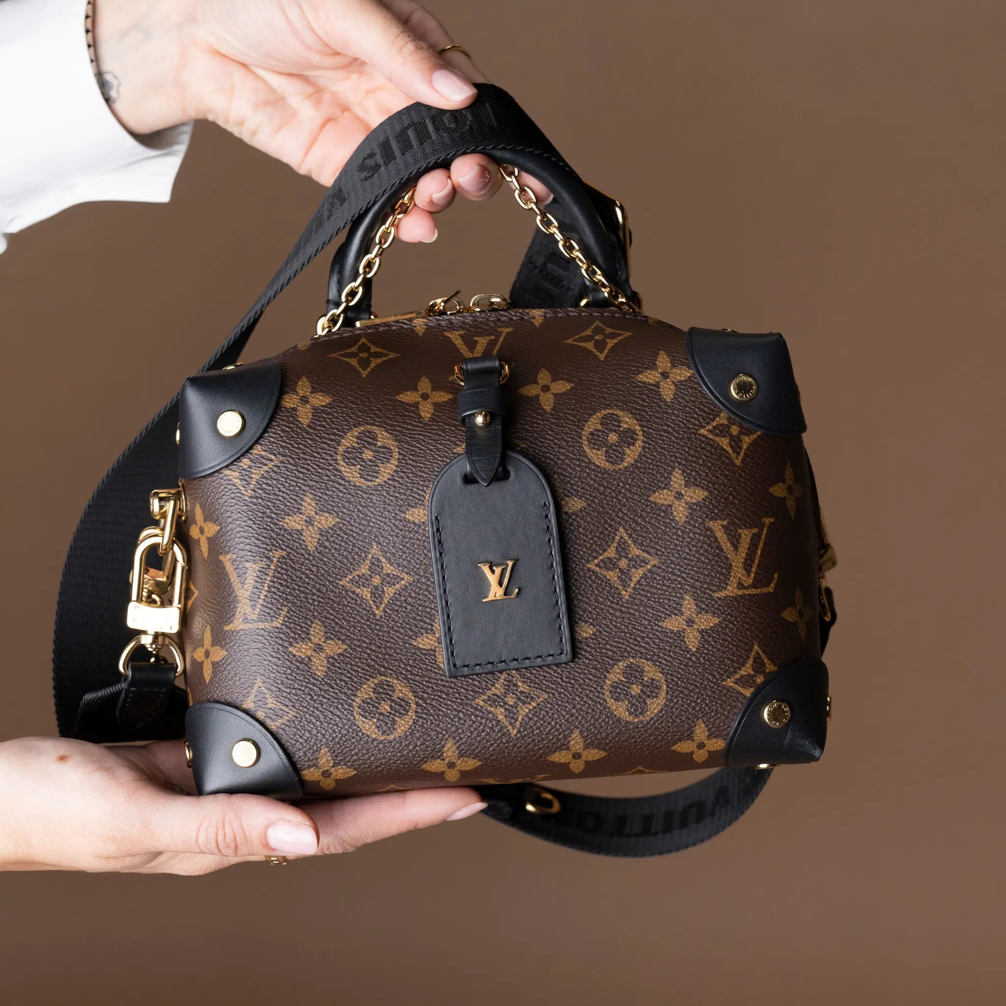 Louis Vuitton Monogram Petite Malle Souple — Front View