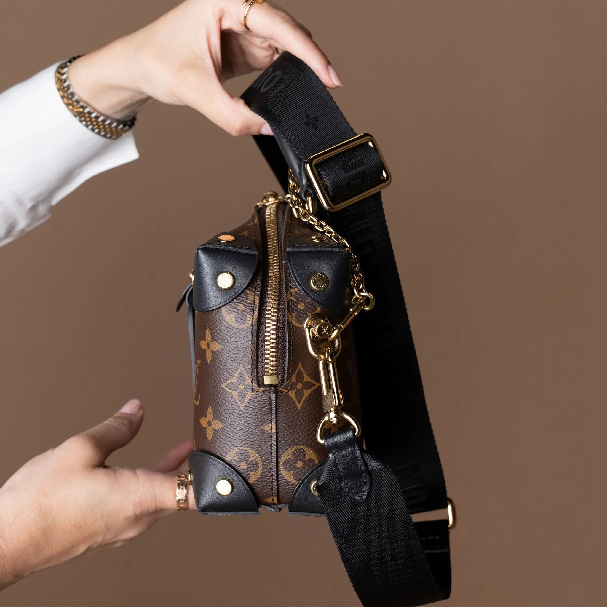 Louis Vuitton Monogram Petite Malle Souple — Back View