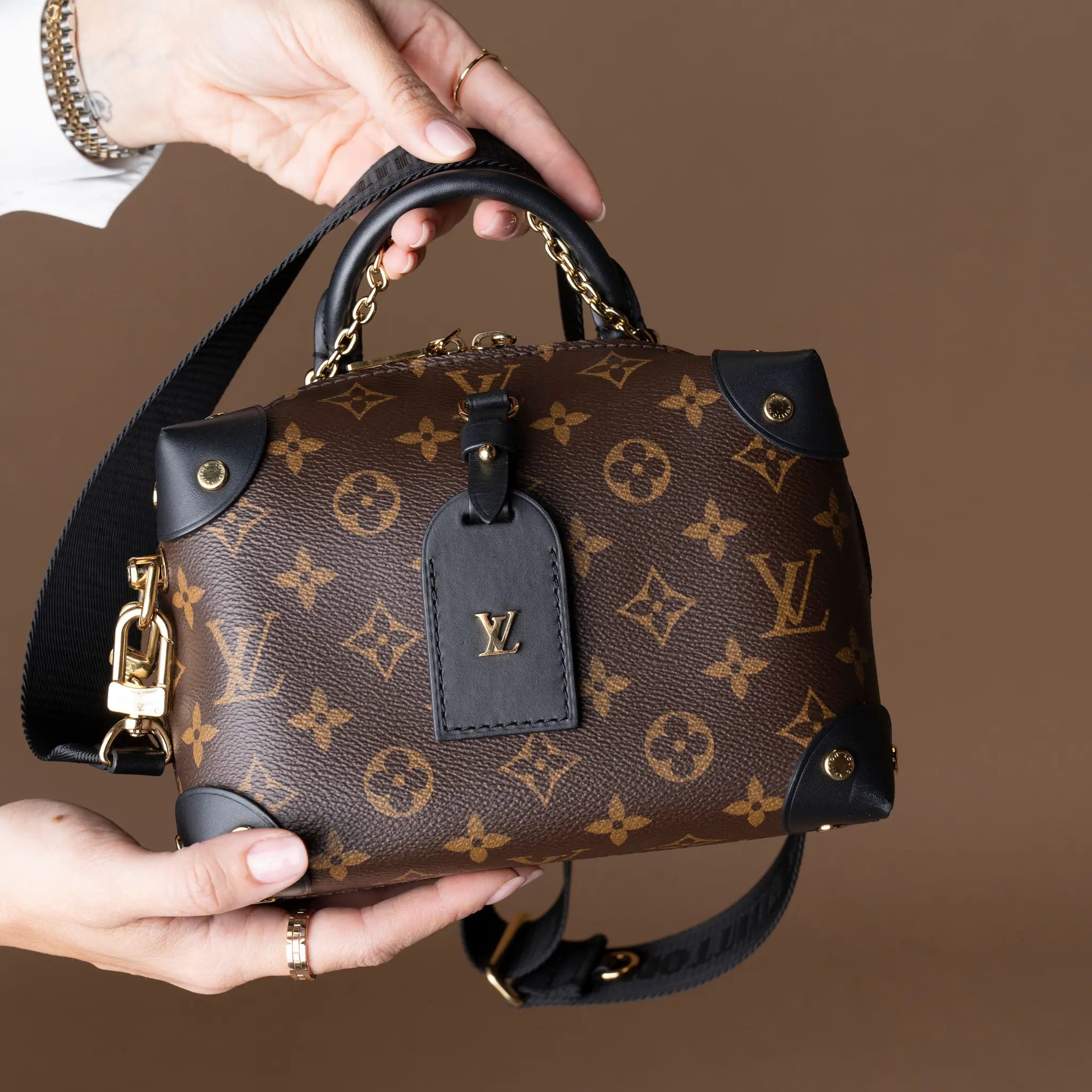 Louis Vuitton Monogram Petite Malle Souple — Side Profile