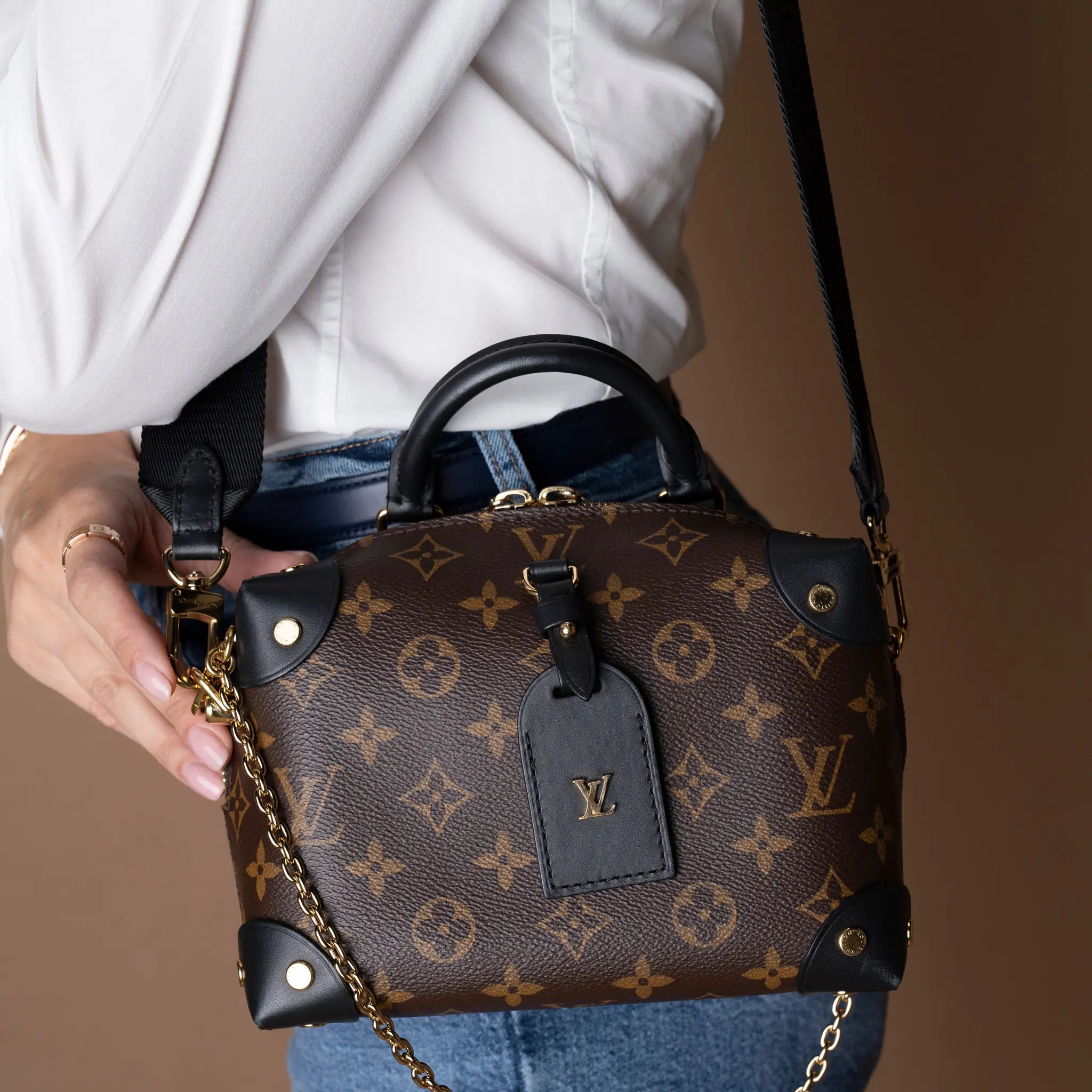 Louis Vuitton Monogram Petite Malle Souple — Close-up Detail
