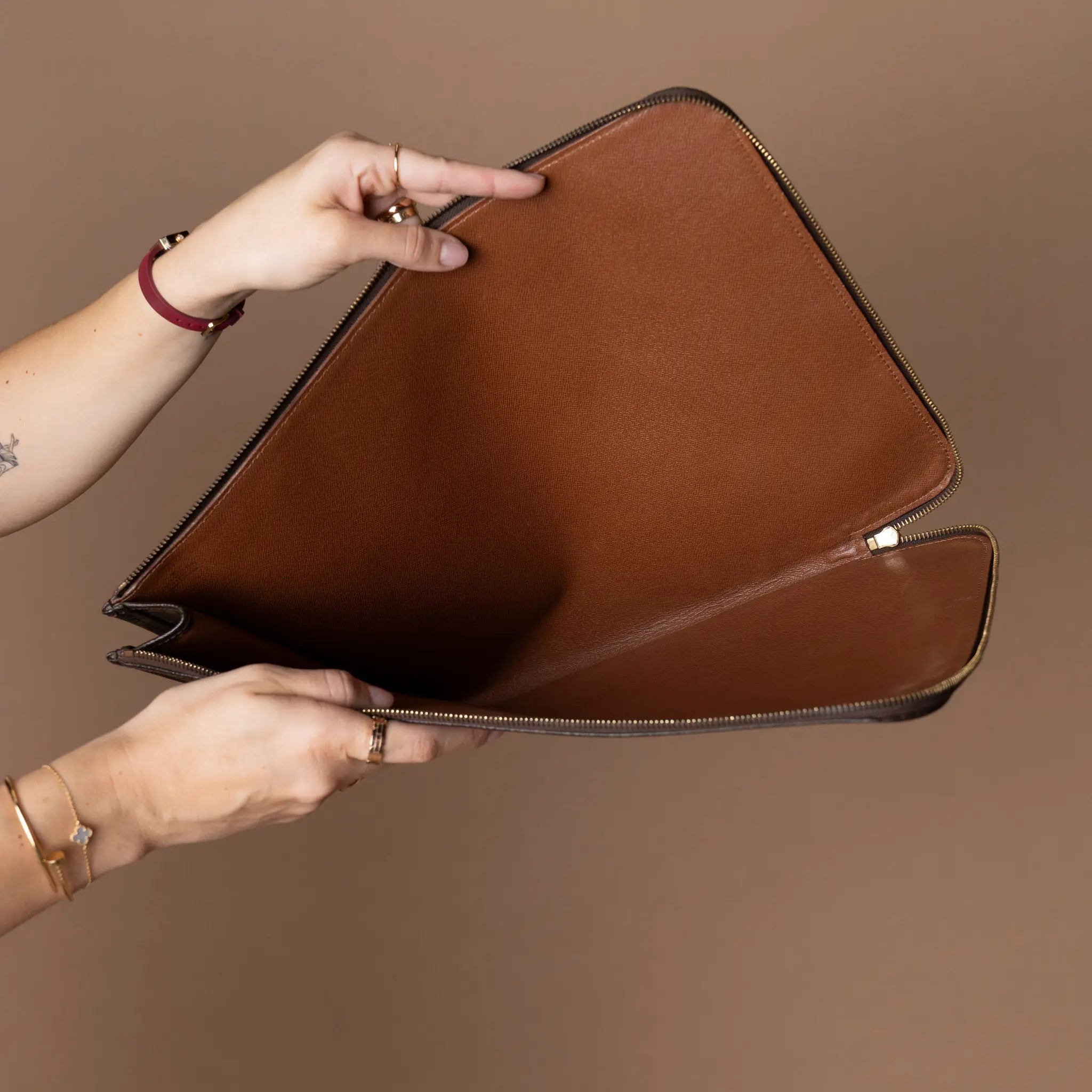 Louis Vuitton Monogram Poche Documents Portfolio — Front View