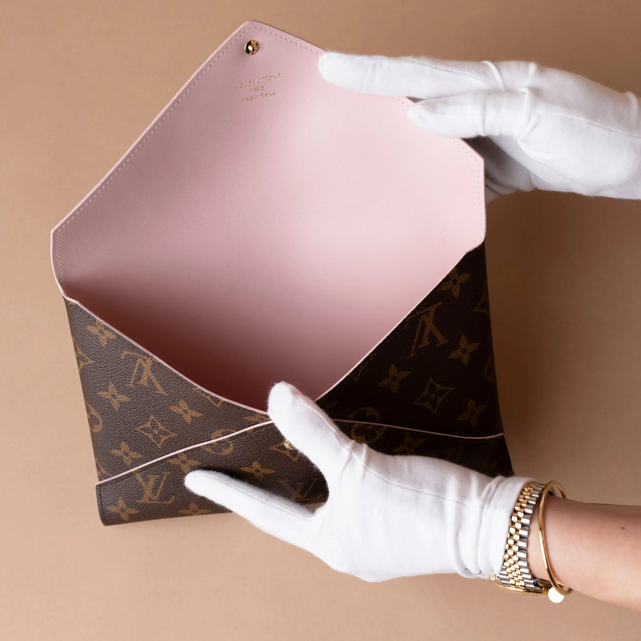 Louis Vuitton Monogram Pochette — Side Profile