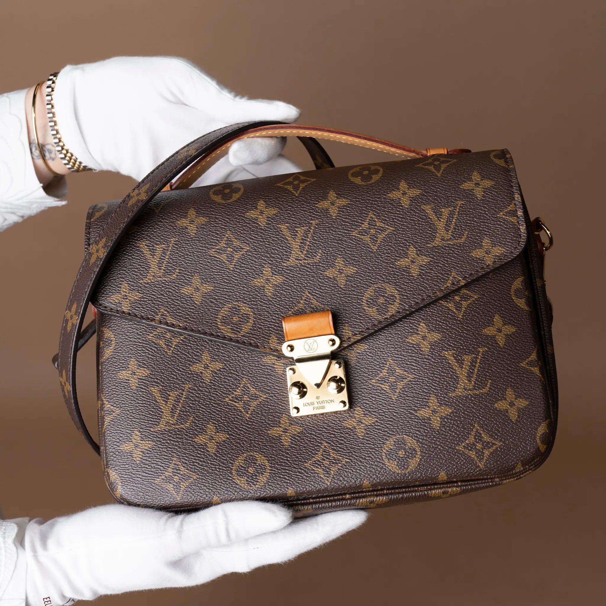 Louis Vuitton Monogram Pochette Metis — Back View