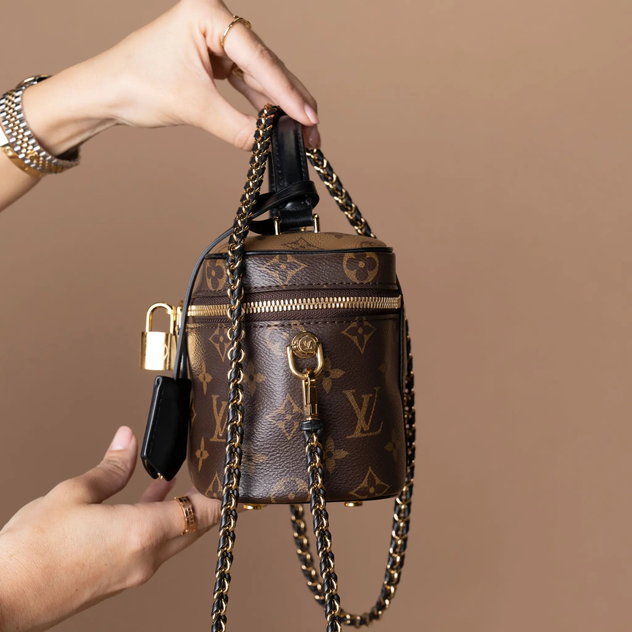 Louis Vuitton Monogram Reverse Vanity PM — Back View