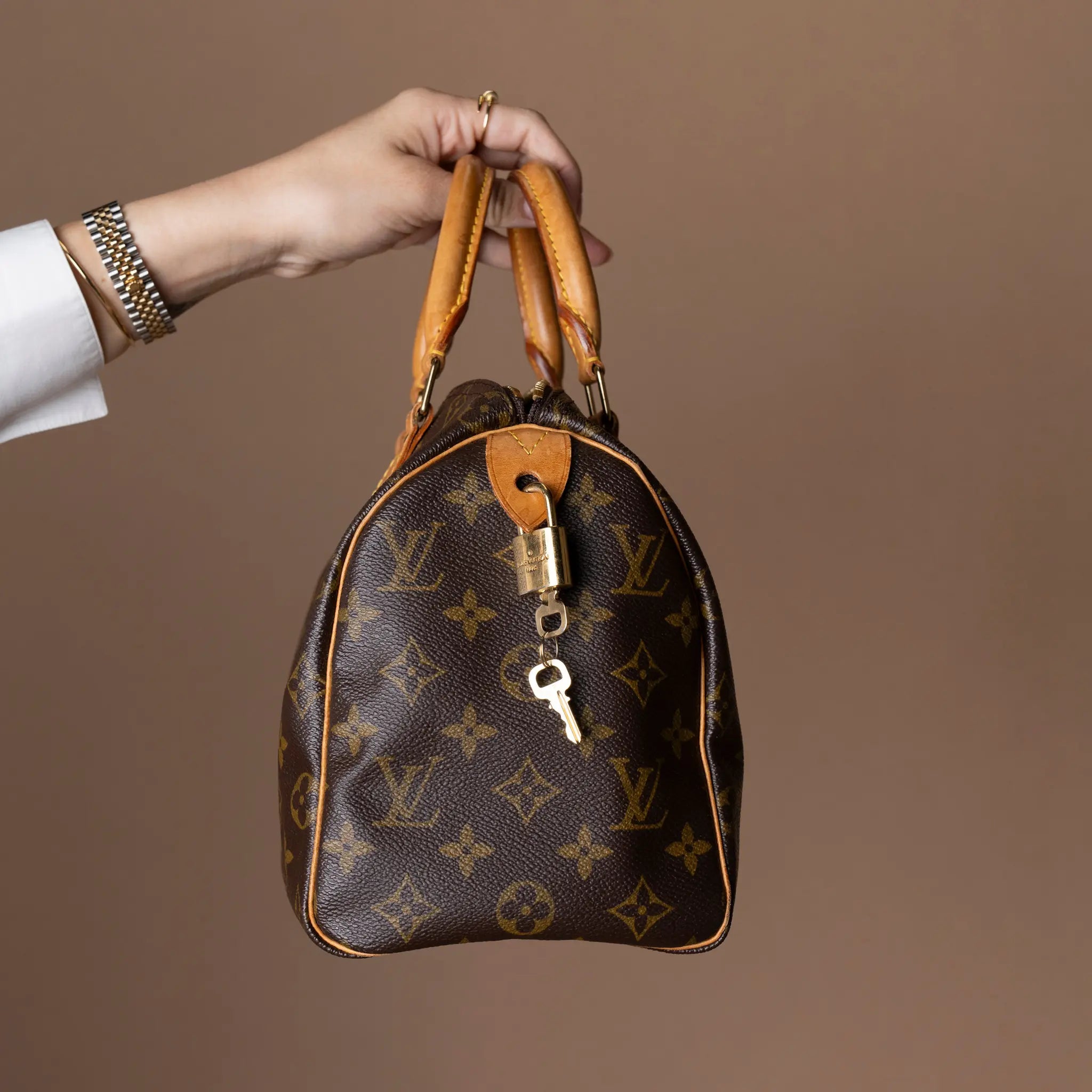 Louis Vuitton Monogram Speedy 25 — Side Profile