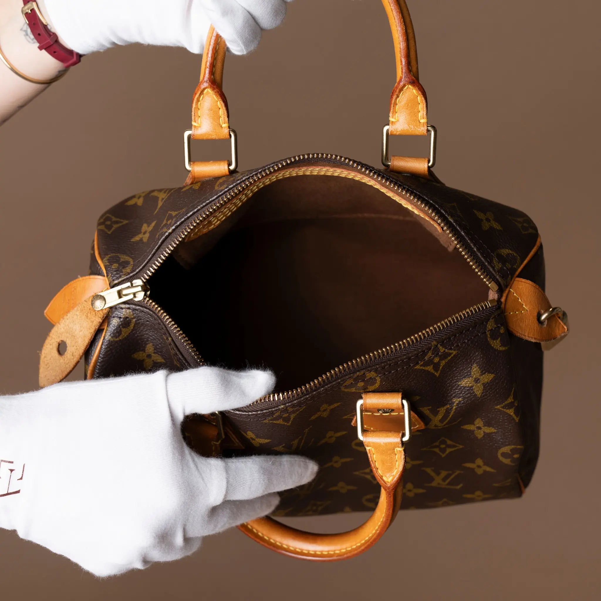 Louis Vuitton Monogram Speedy 25 — Detail View