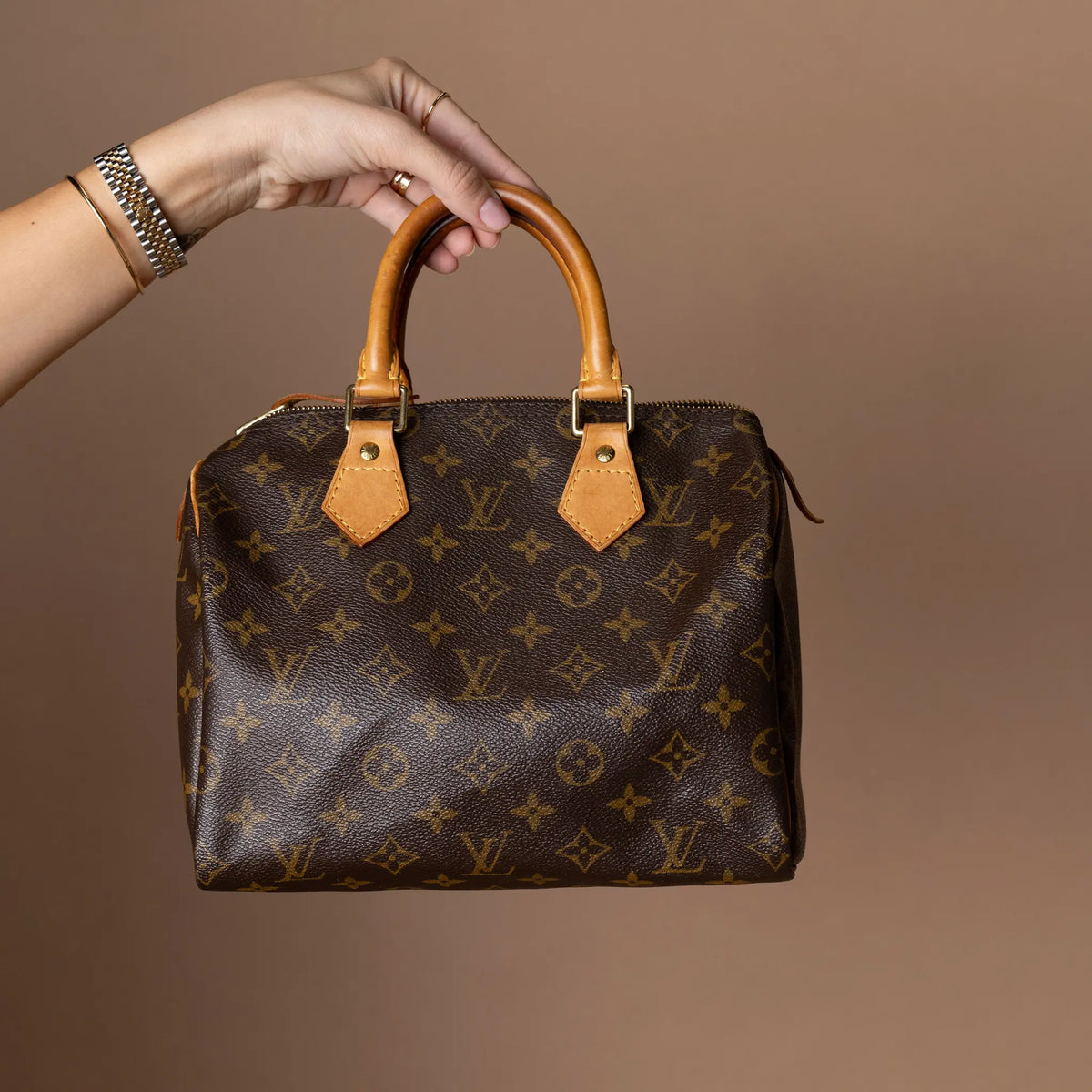 Louis Vuitton Monogram Speedy 25 — Close-up Detail