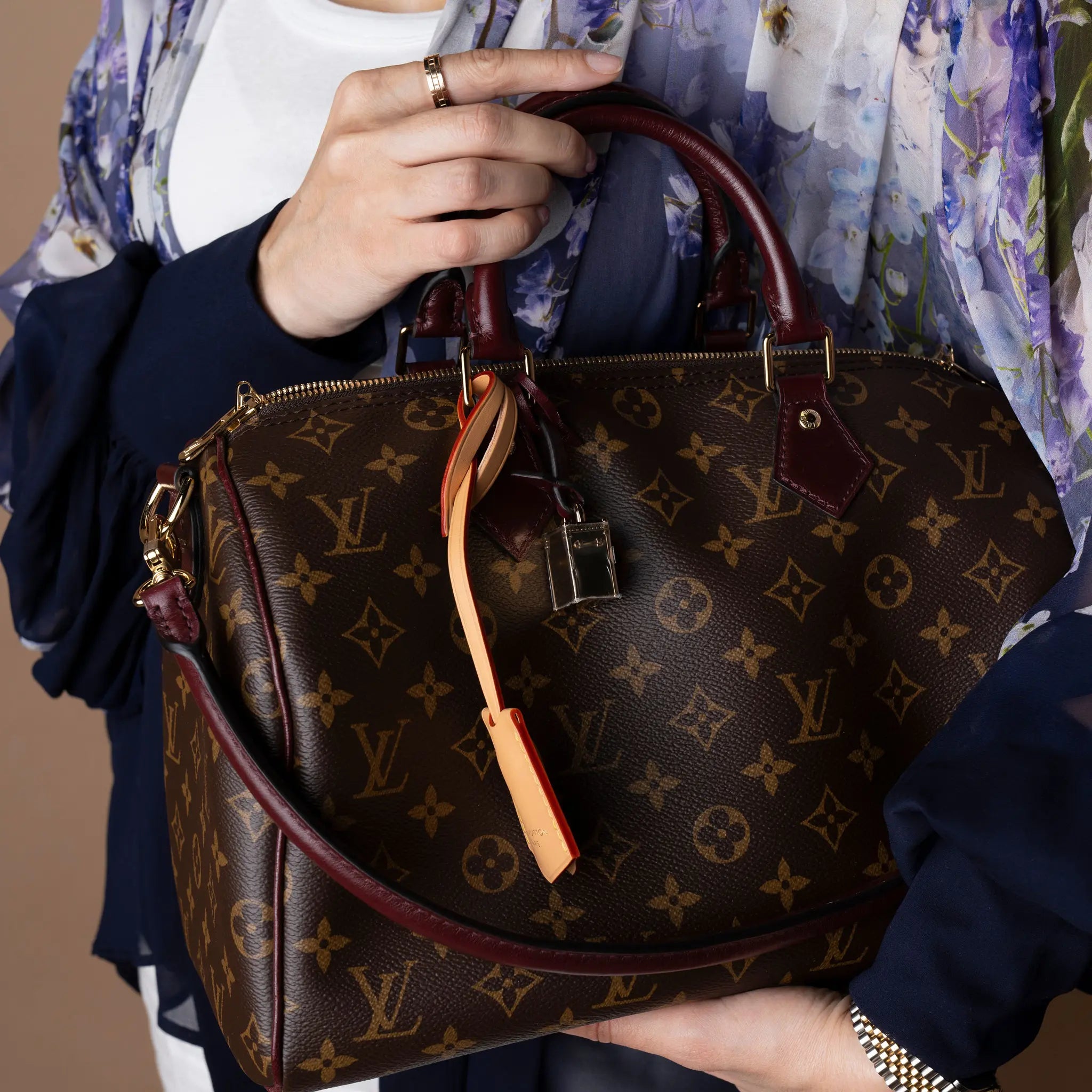 Louis Vuitton Monogram Speedy 30 Soft Celebration — Back View