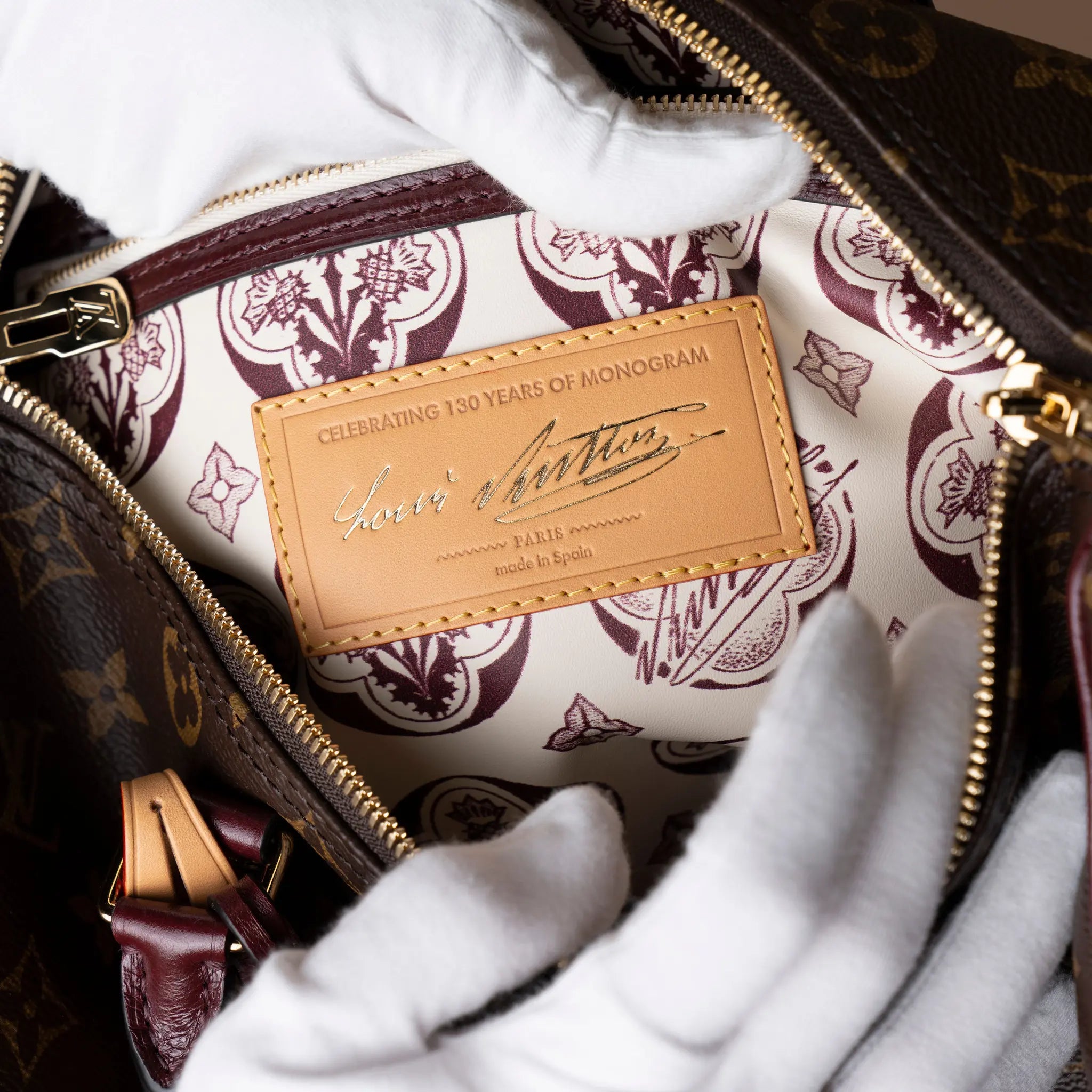Louis Vuitton Monogram Speedy 30 Soft Celebration — Side Profile