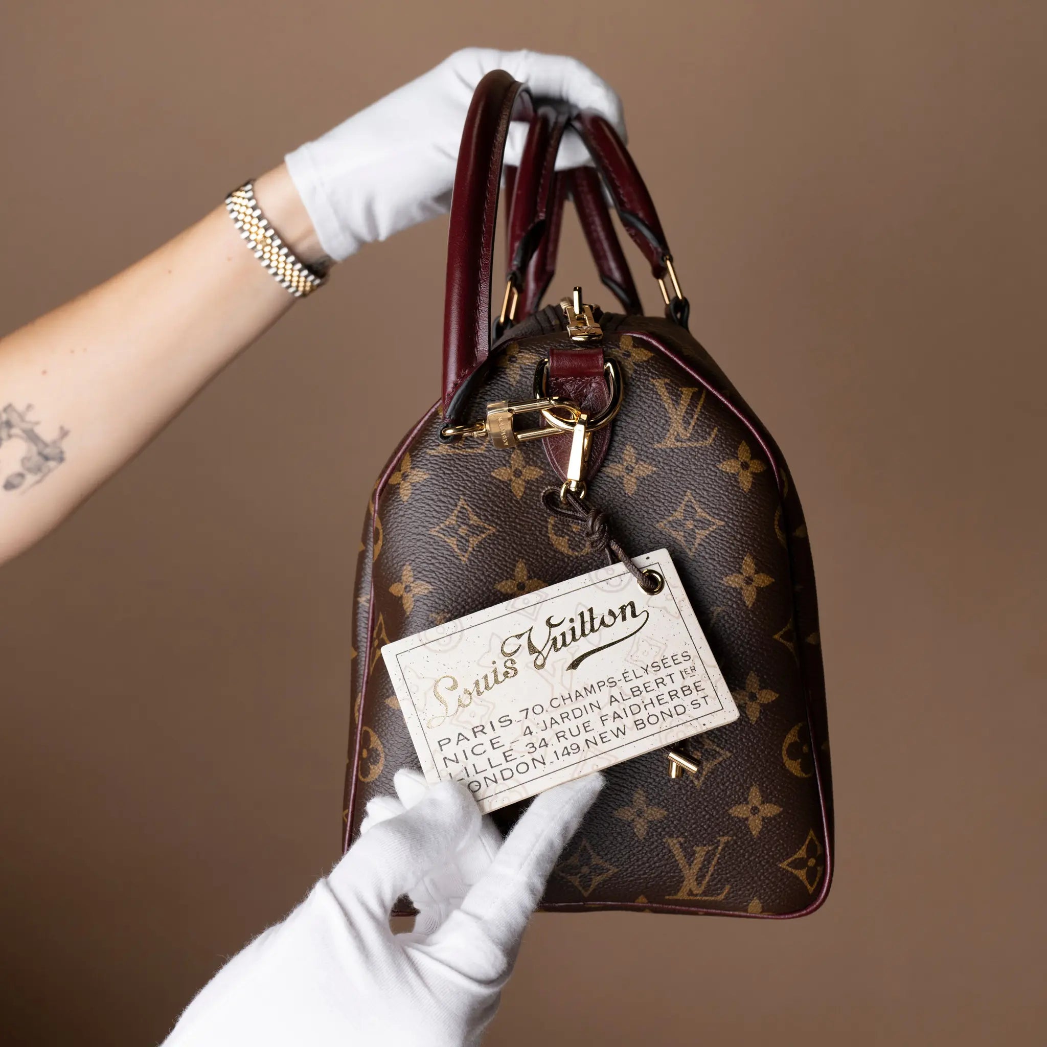 Louis Vuitton Monogram Speedy 30 Soft Celebration — Interior Detail