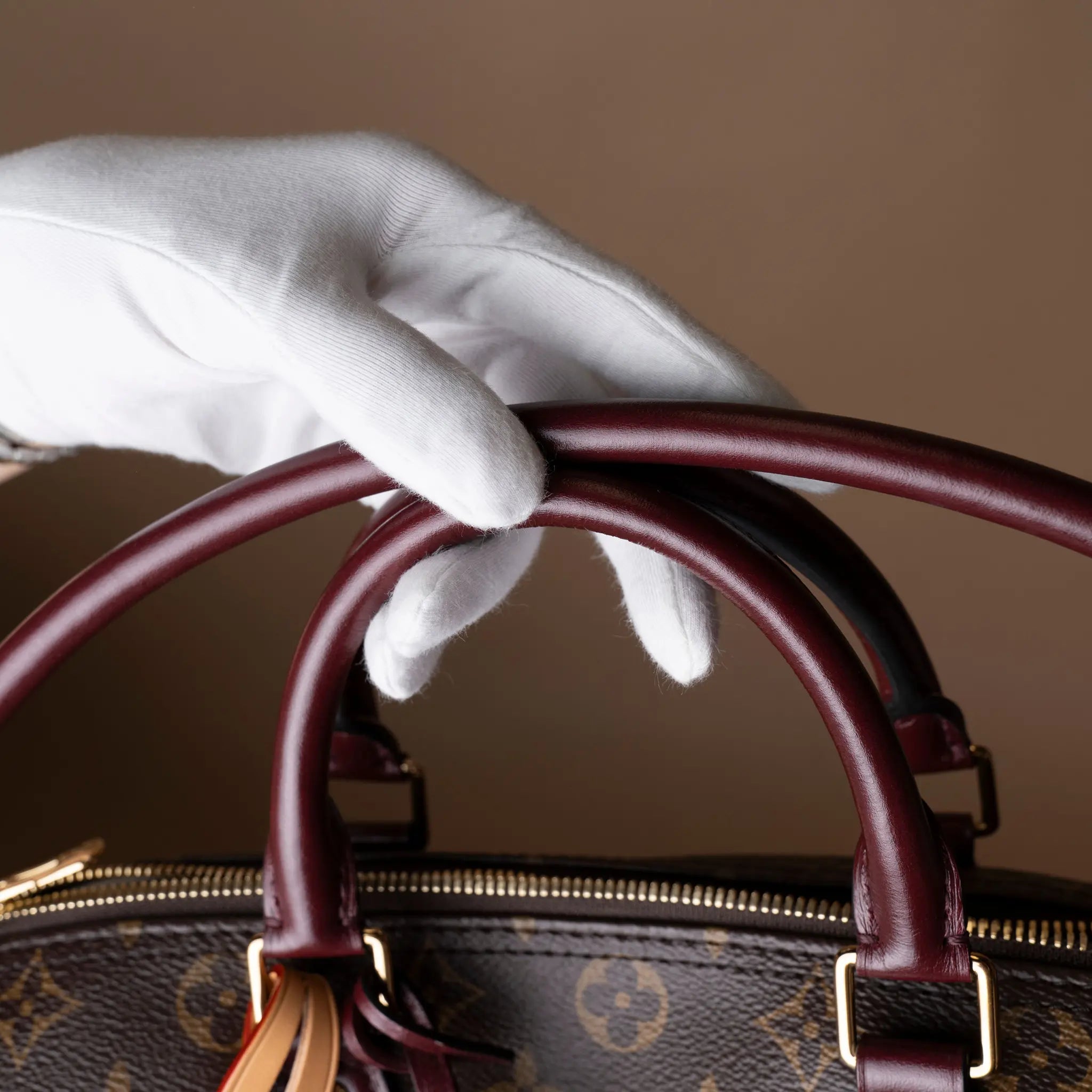 Louis Vuitton Monogram Speedy 30 Soft Celebration — Close-up Detail