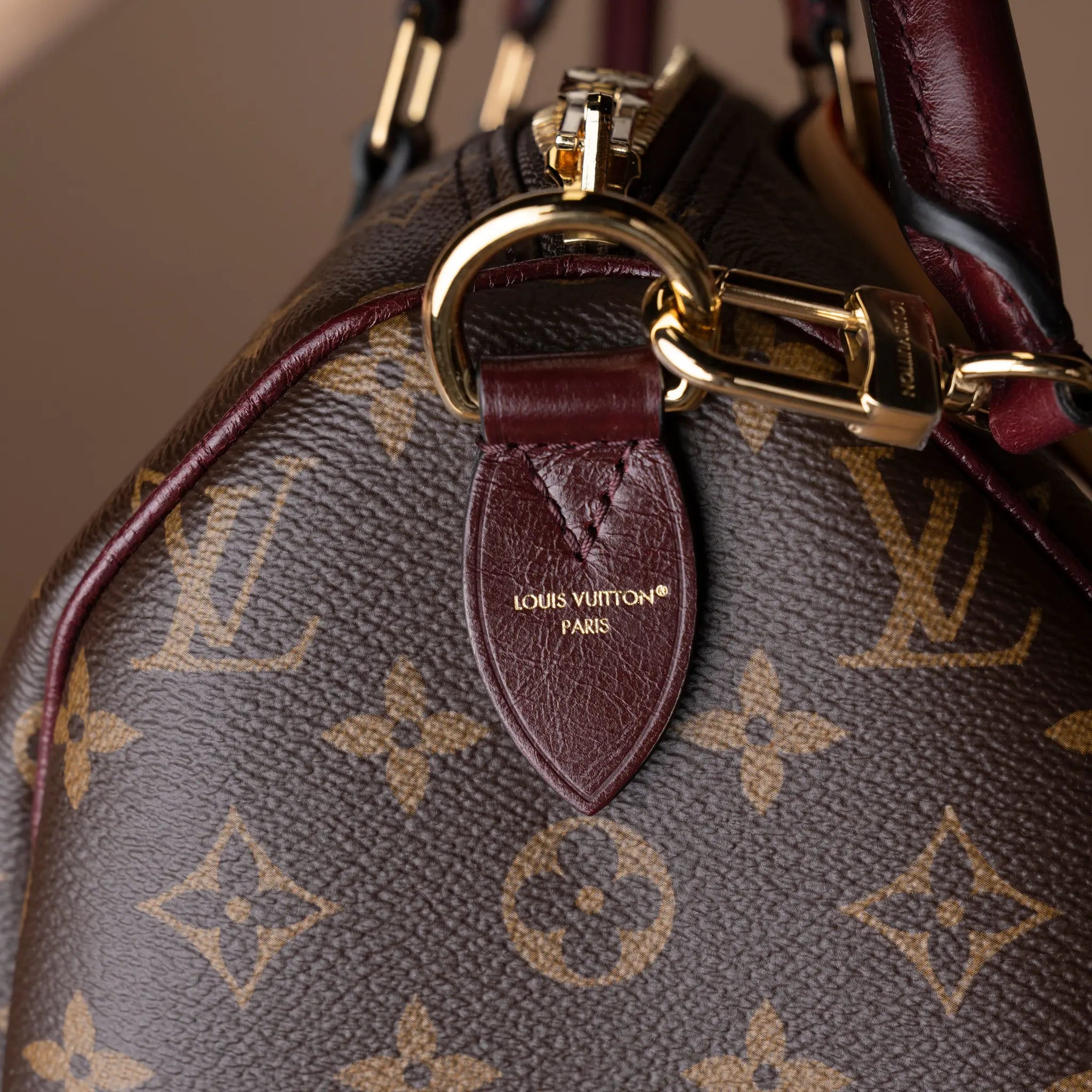 Louis Vuitton Monogram Speedy 30 Soft Celebration — Detail View