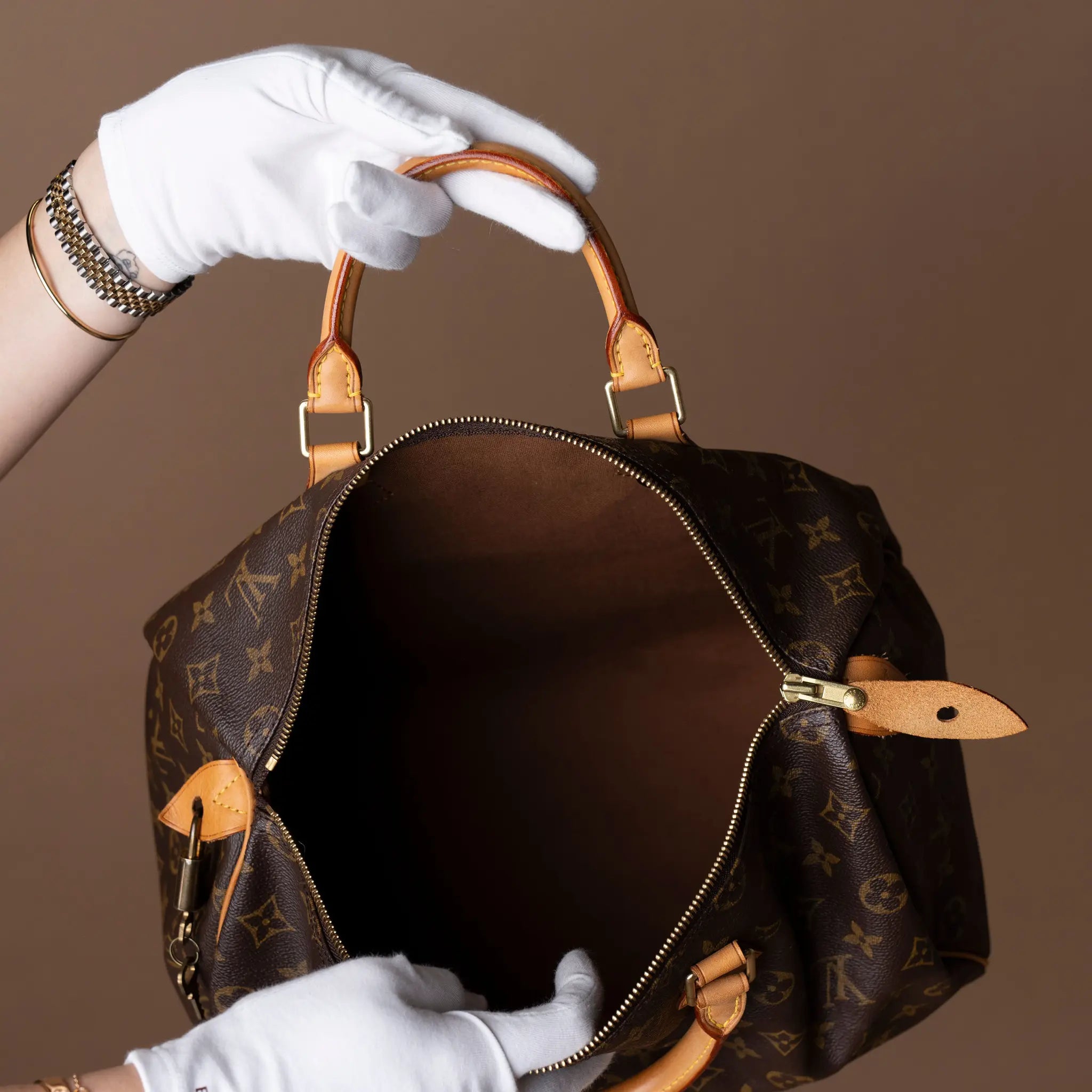 Louis Vuitton Monogram Speedy 35 — Back View
