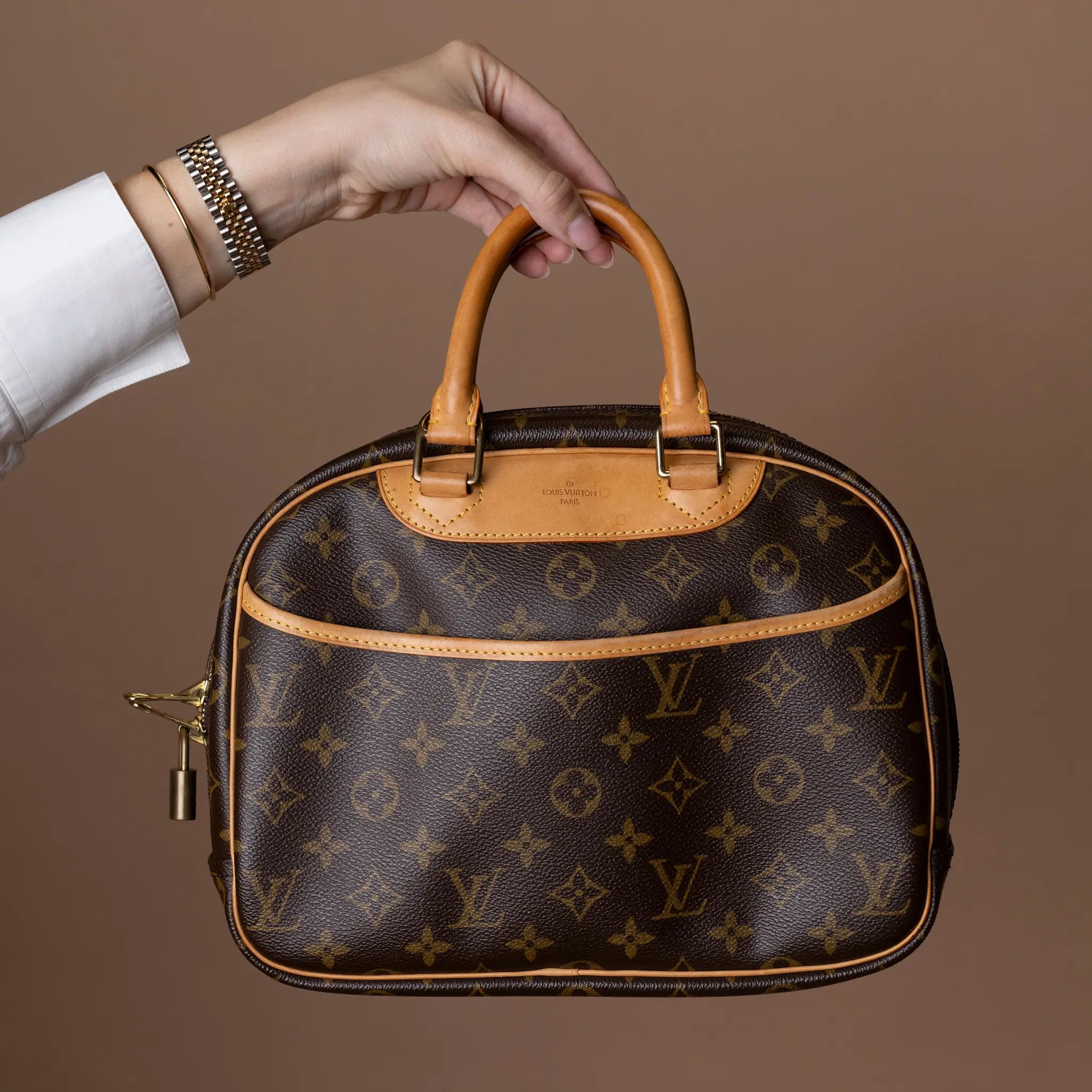 Louis Vuitton Monogram Trouville — Close-up Detail