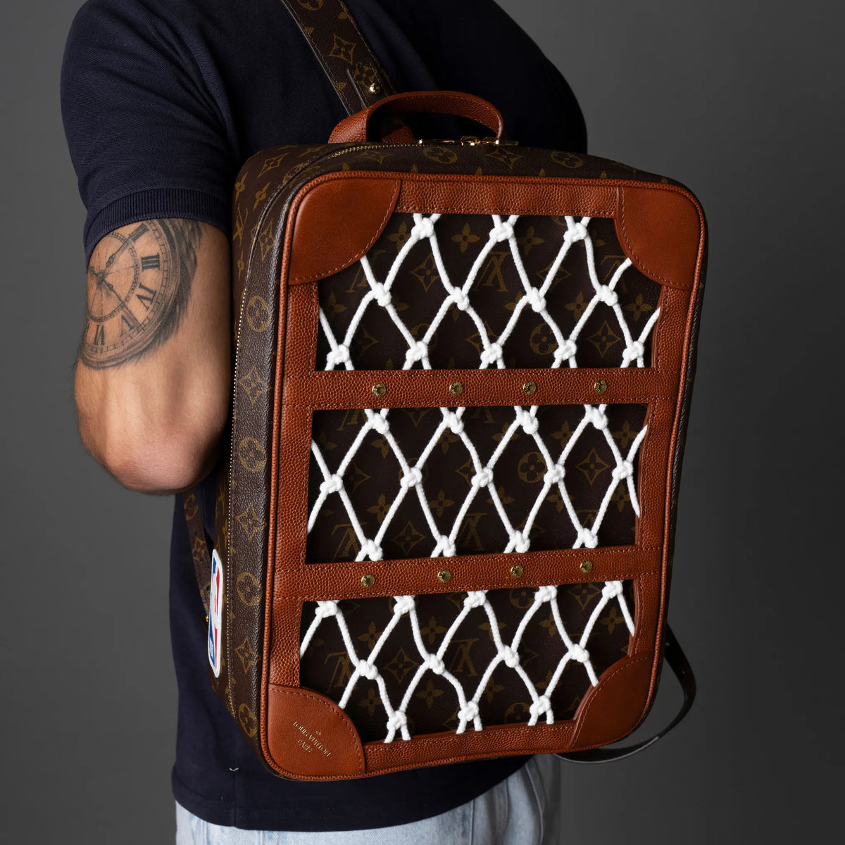 Louis Vuitton NBA Monogram Shoe Box — Back View