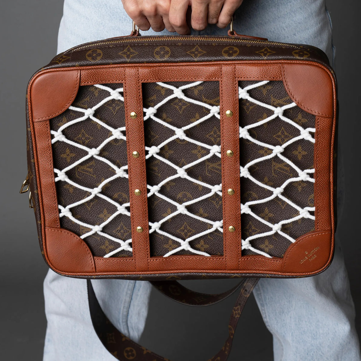 Louis Vuitton NBA Monogram Shoe Box — Interior Detail