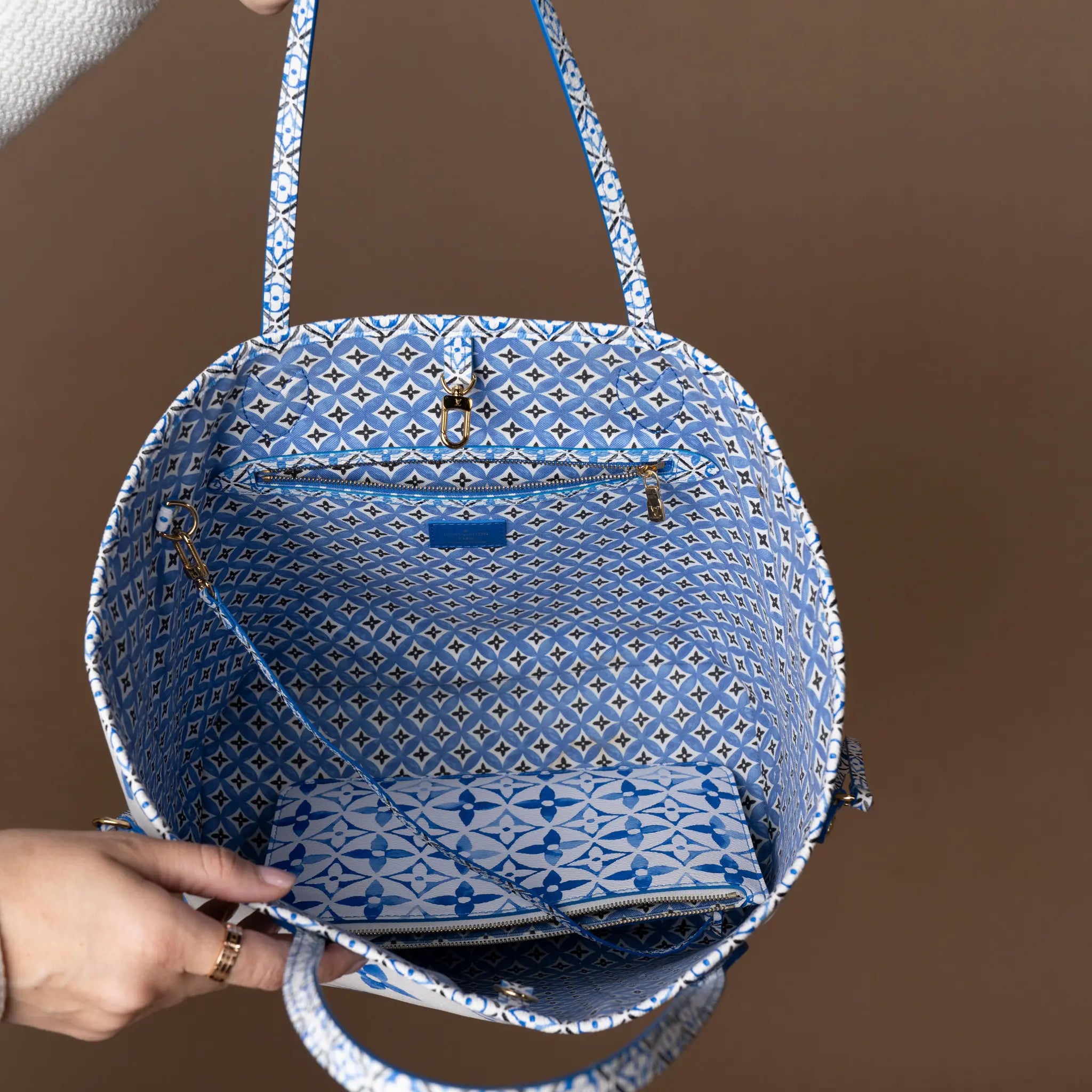 Louis Vuitton Neverfull MM By The Pool Limited Eedition — Interior Detail