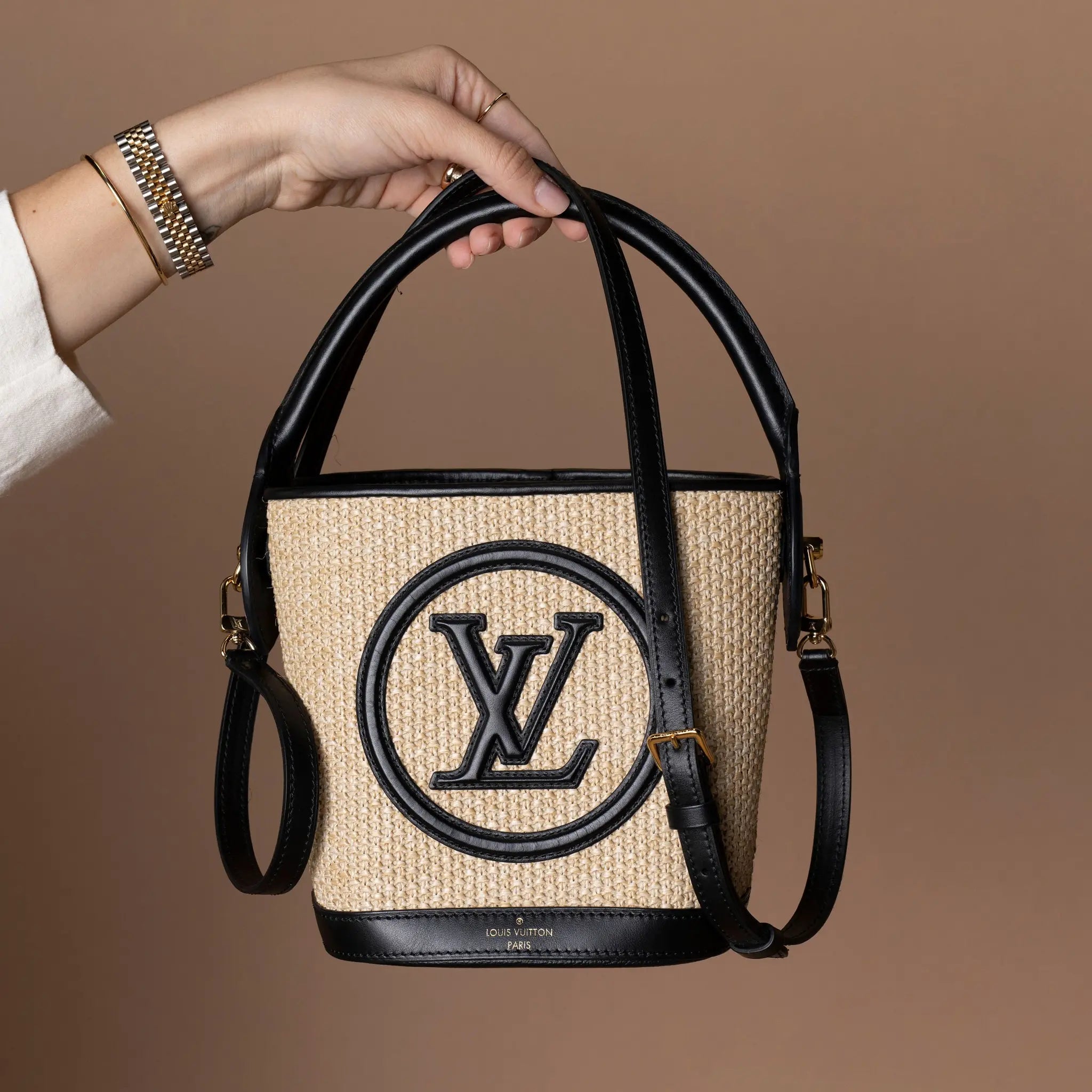 Louis Vuitton Raffia Petite Bucket Bag — Featured Image