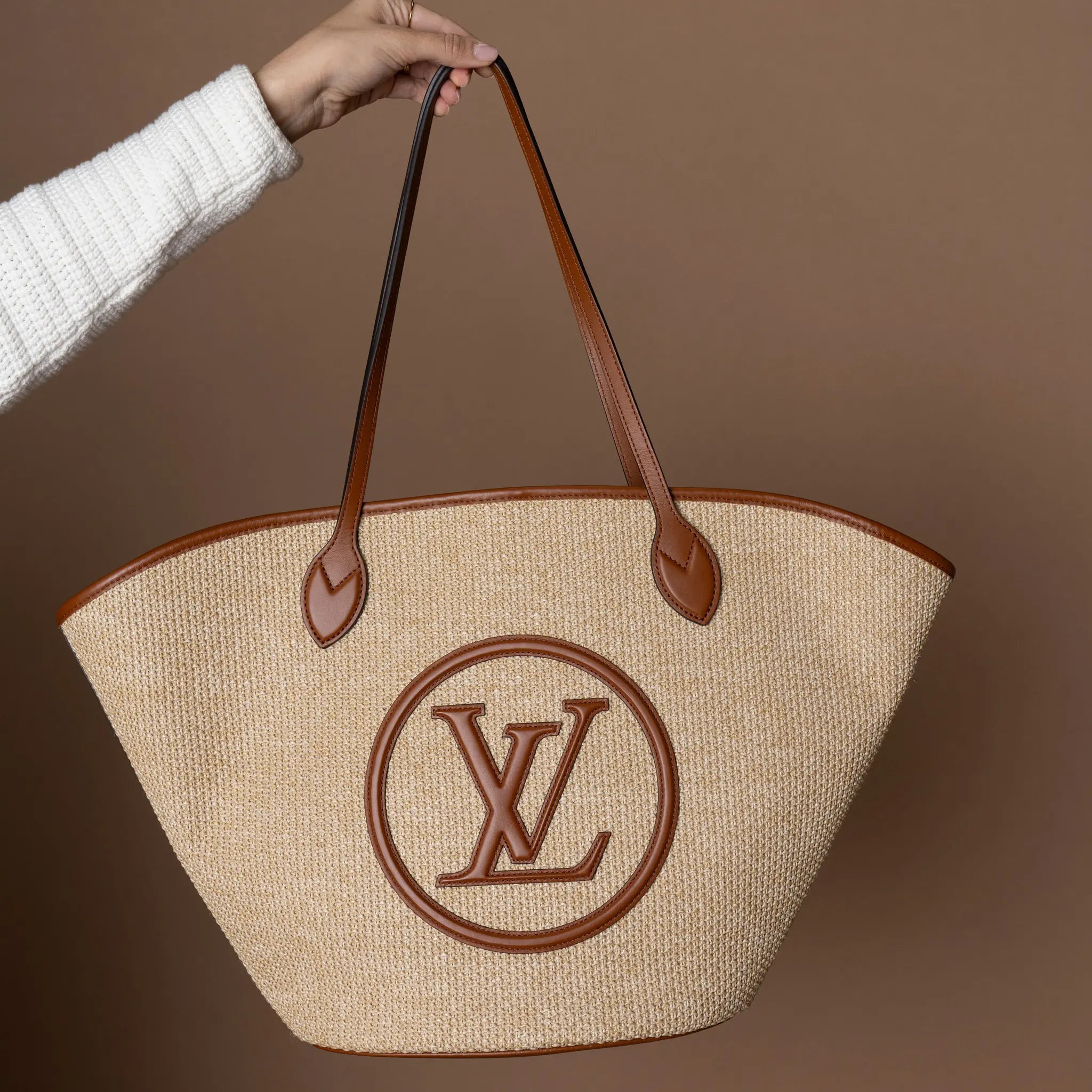 Louis Vuitton Raffia Saint Jacques — Front View