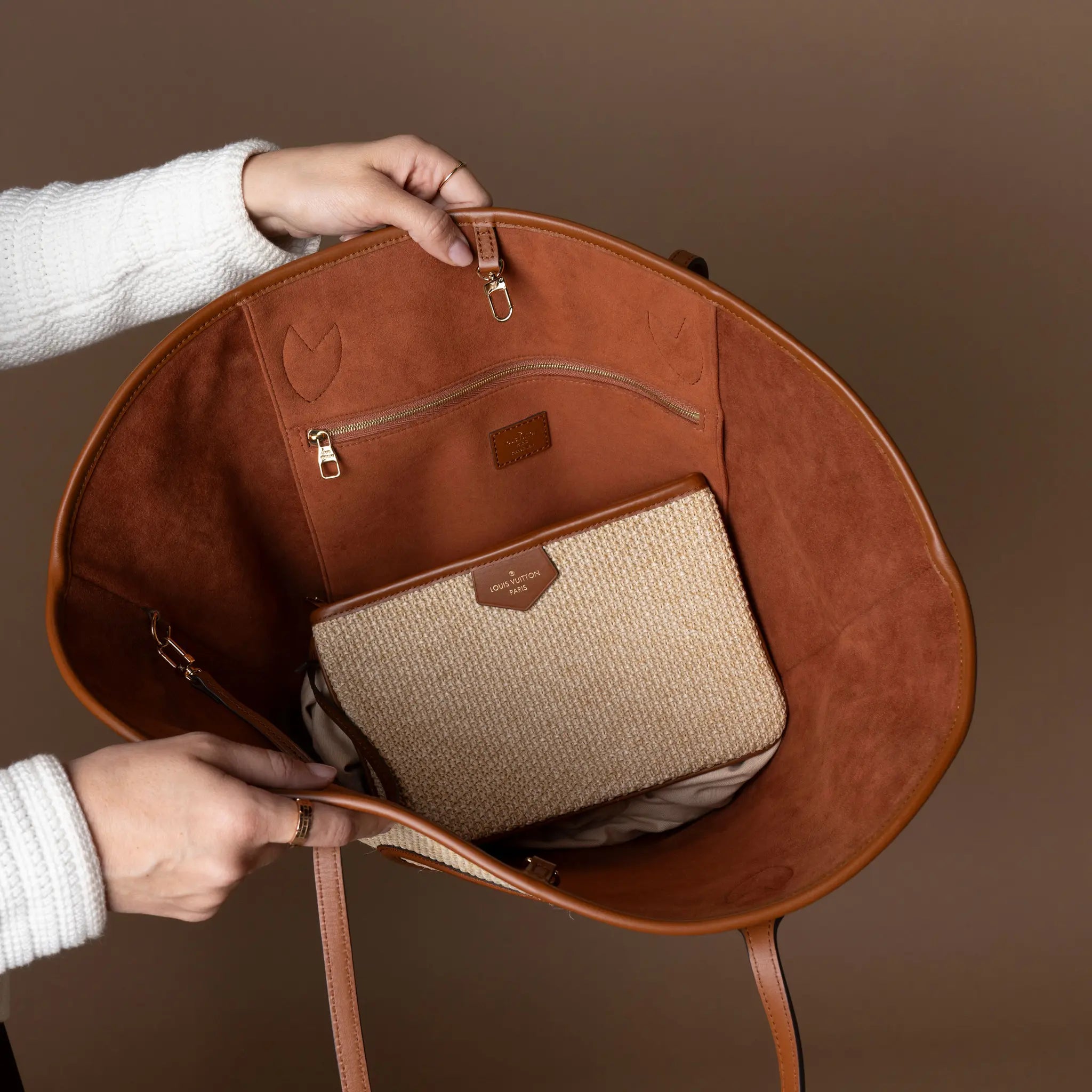 Louis Vuitton Raffia Saint Jacques — Back View