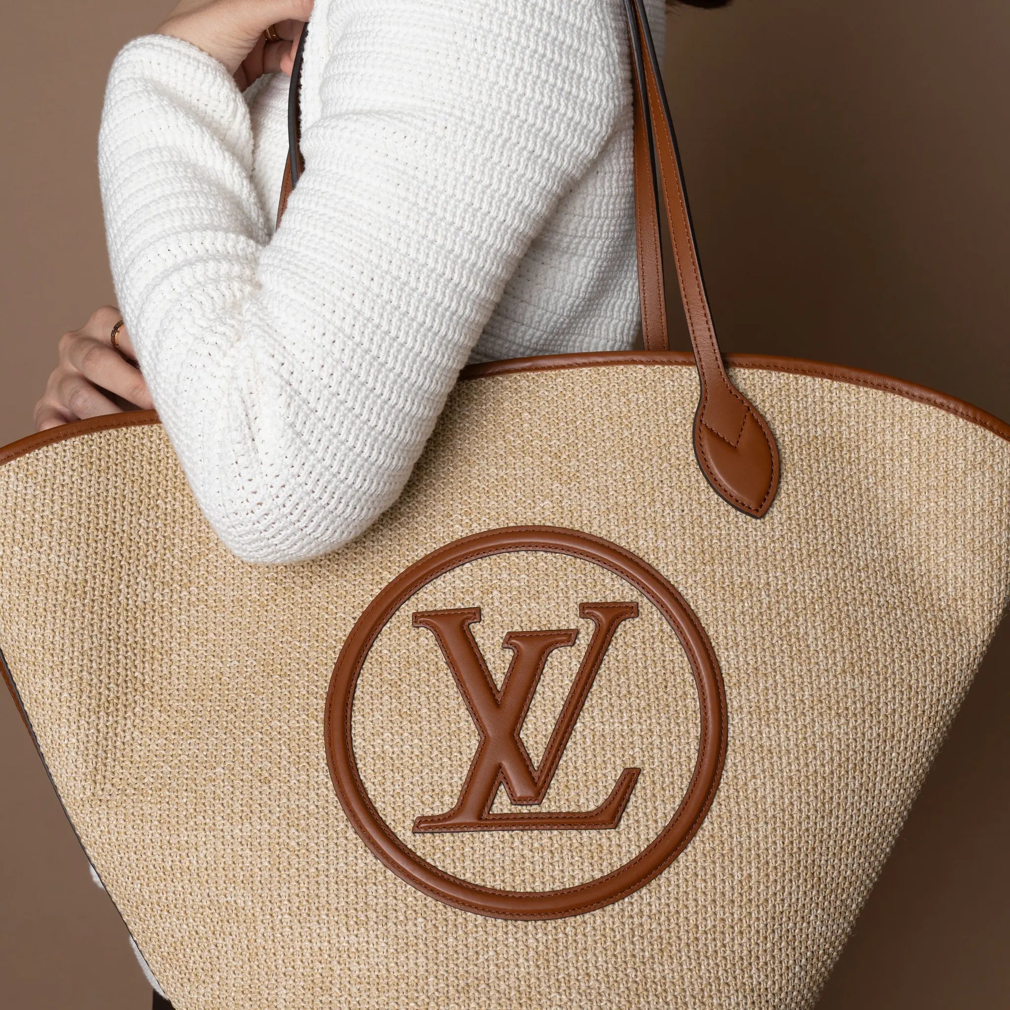 Louis Vuitton Raffia Saint Jacques — Interior Detail
