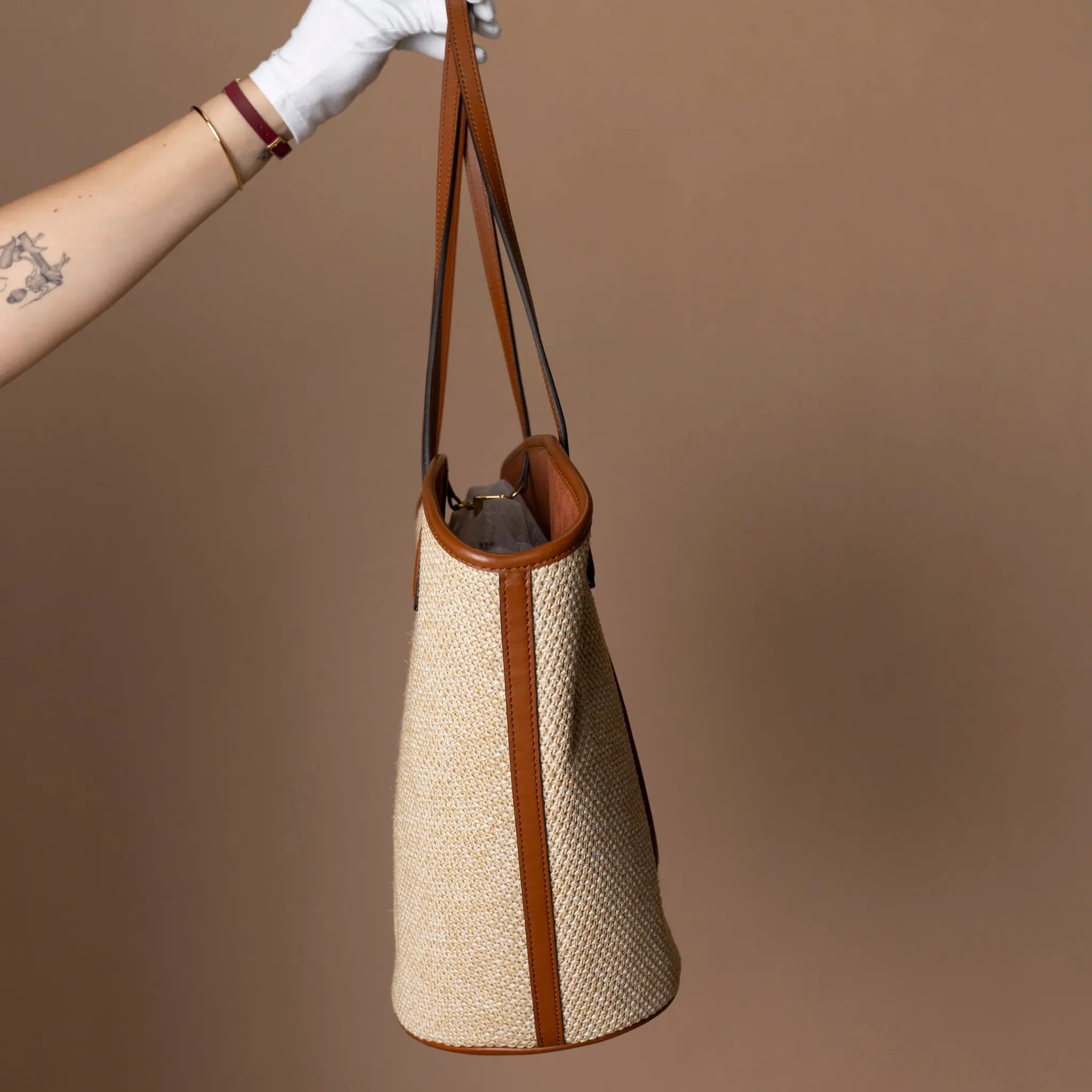 Louis Vuitton Raffia Saint Jacques — Interior Detail