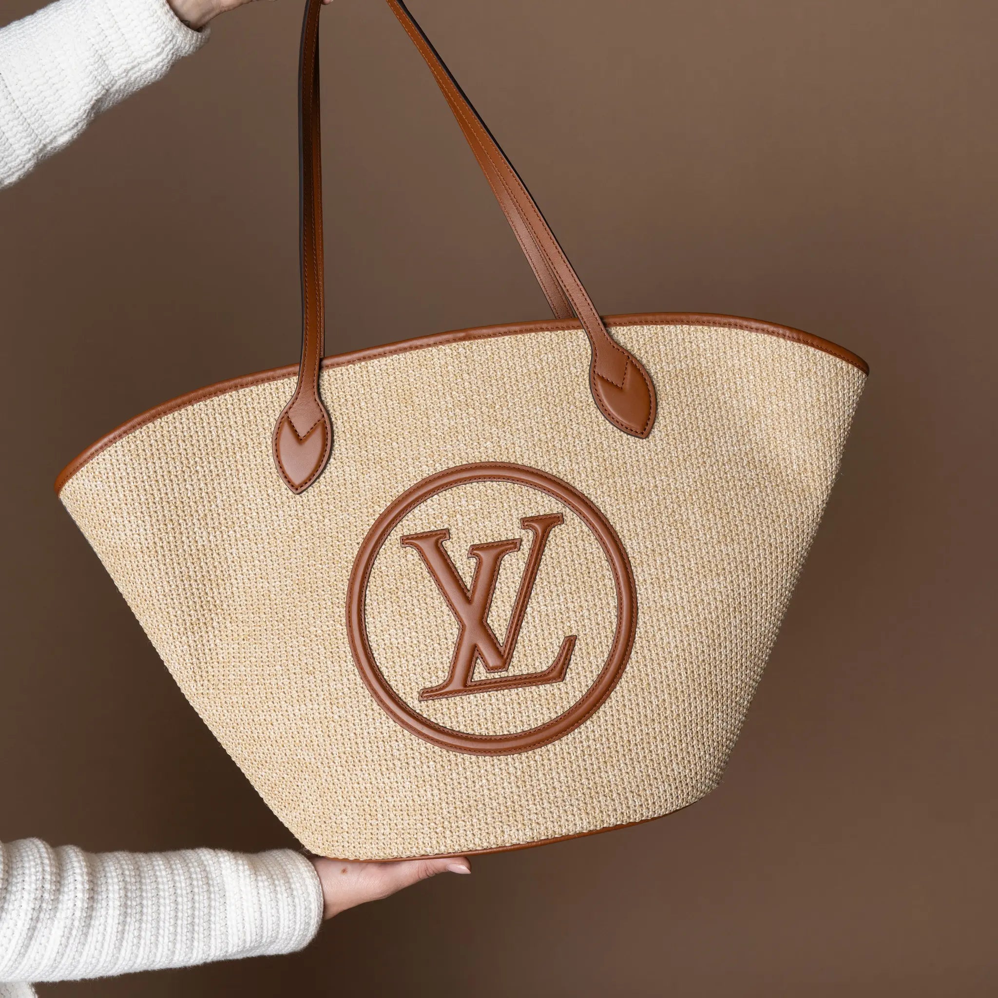 Louis Vuitton Raffia Saint Jacques — Close-up Detail
