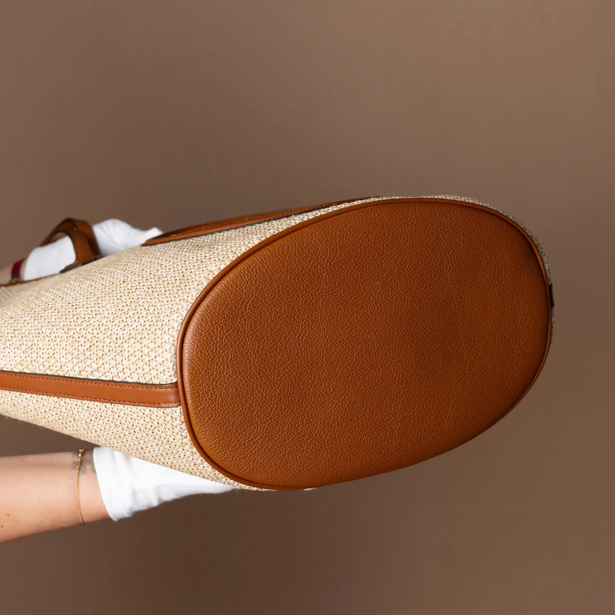 Louis Vuitton Raffia Saint Jacques — Close-up Detail
