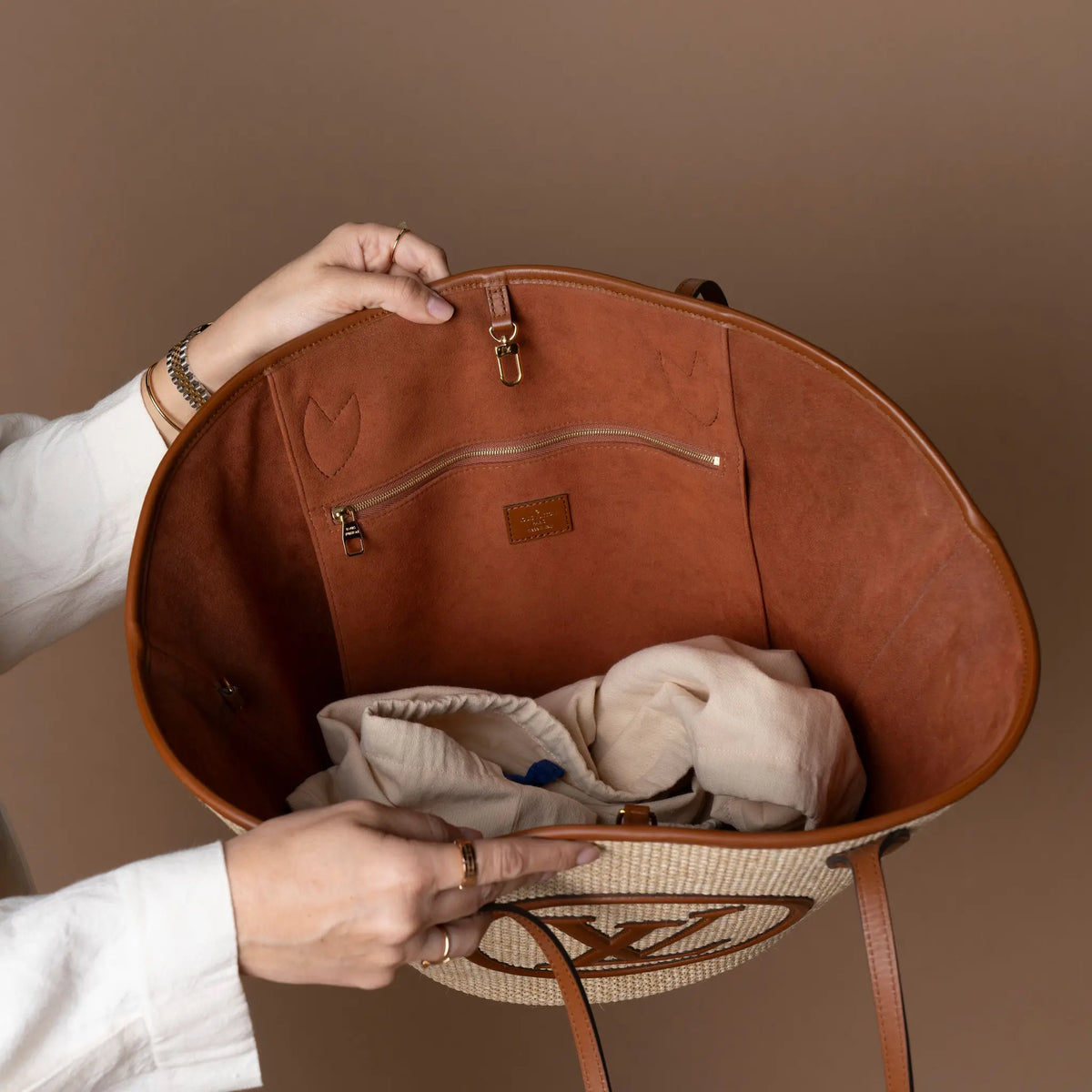 Louis Vuitton Raffia Saint Jaques — Side Profile