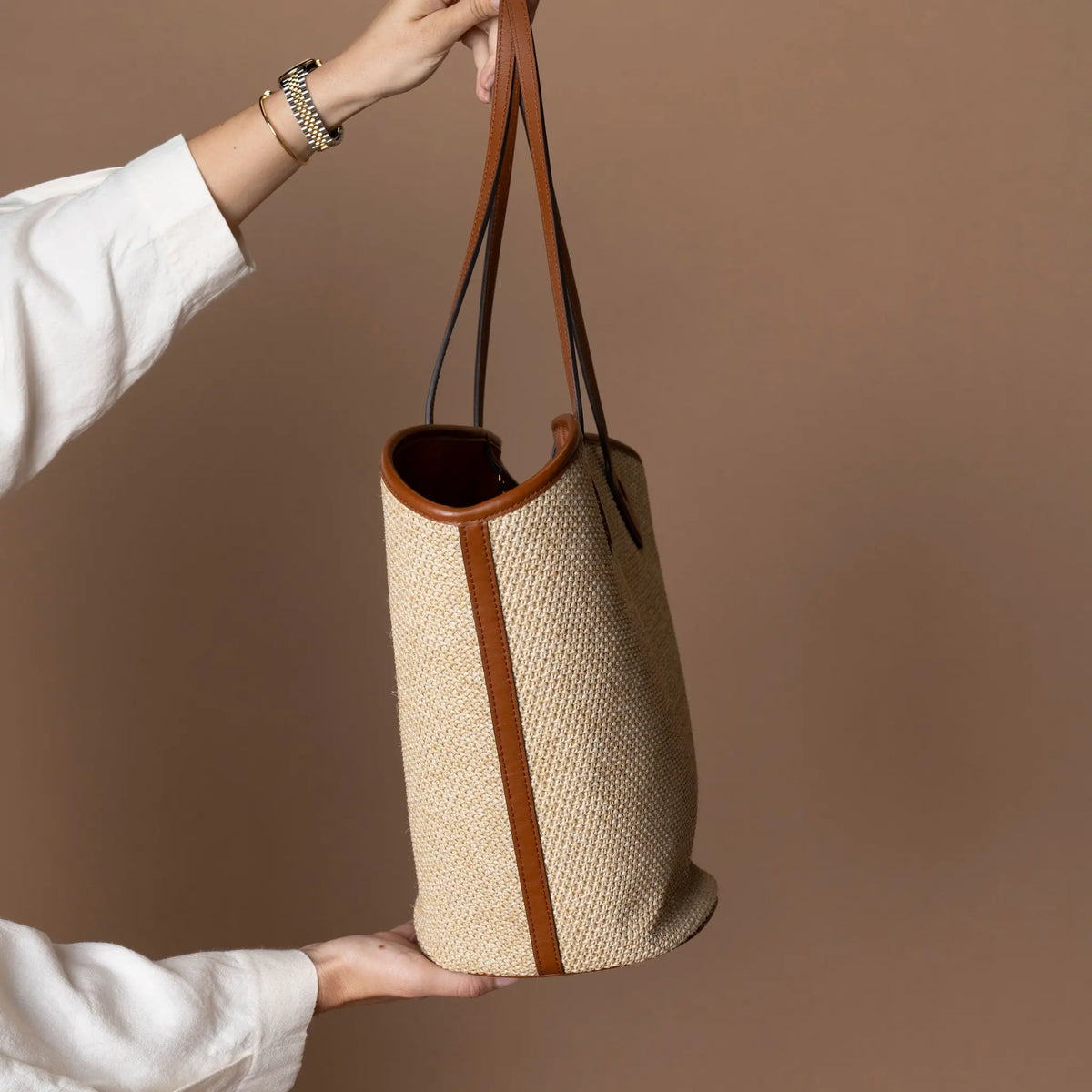 Louis Vuitton Raffia Saint Jaques — Close-up Detail