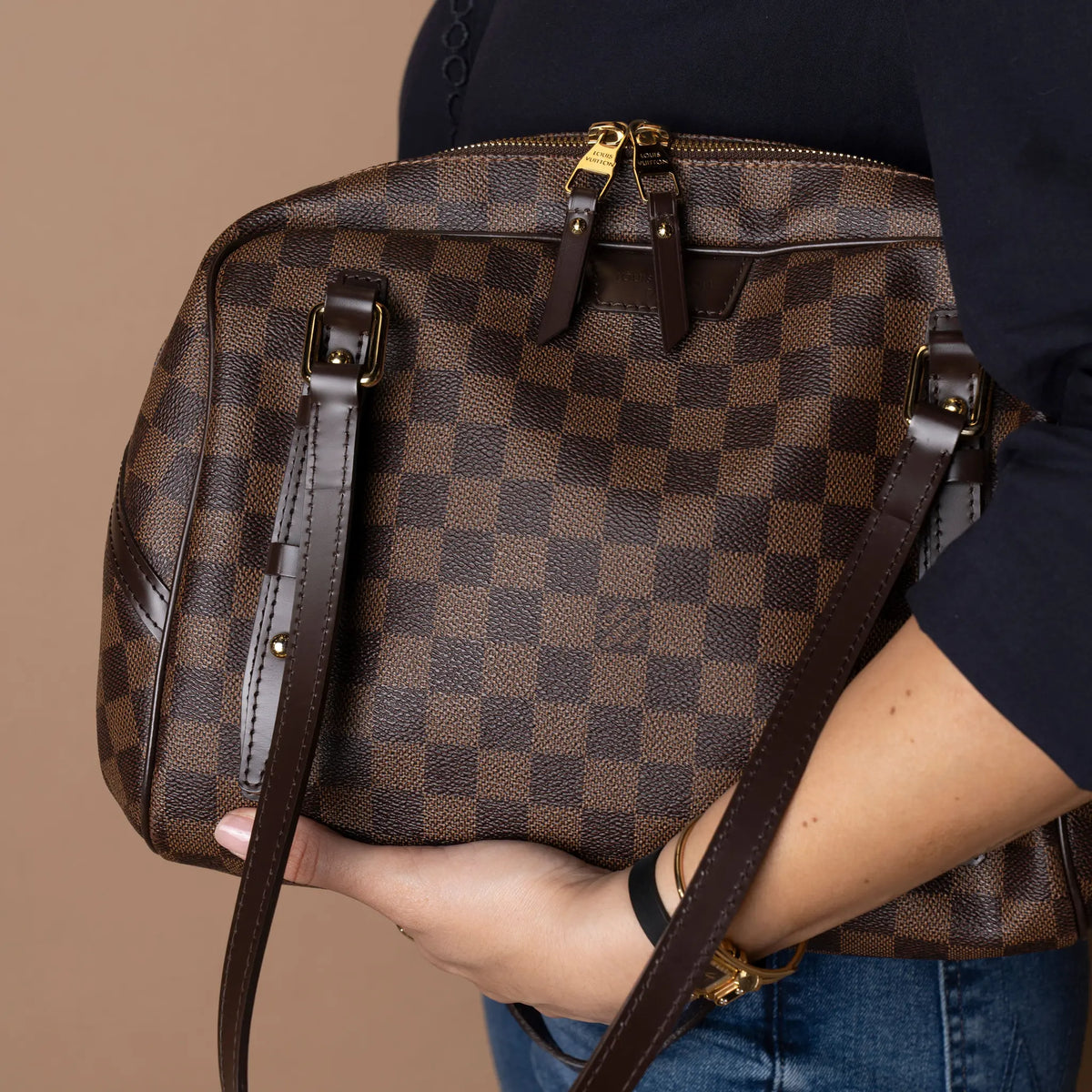 Louis Vuitton Rivington Damier Ebene — Back View