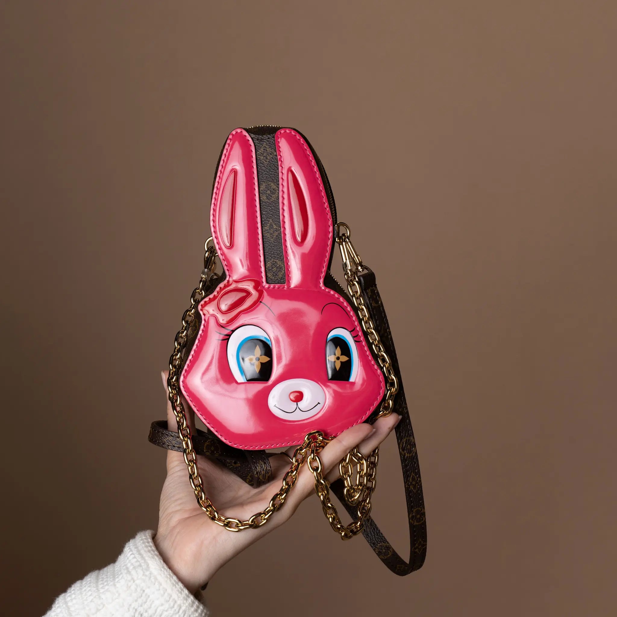 Louis Vuitton WOC Rabbit Animing Rose — Front View