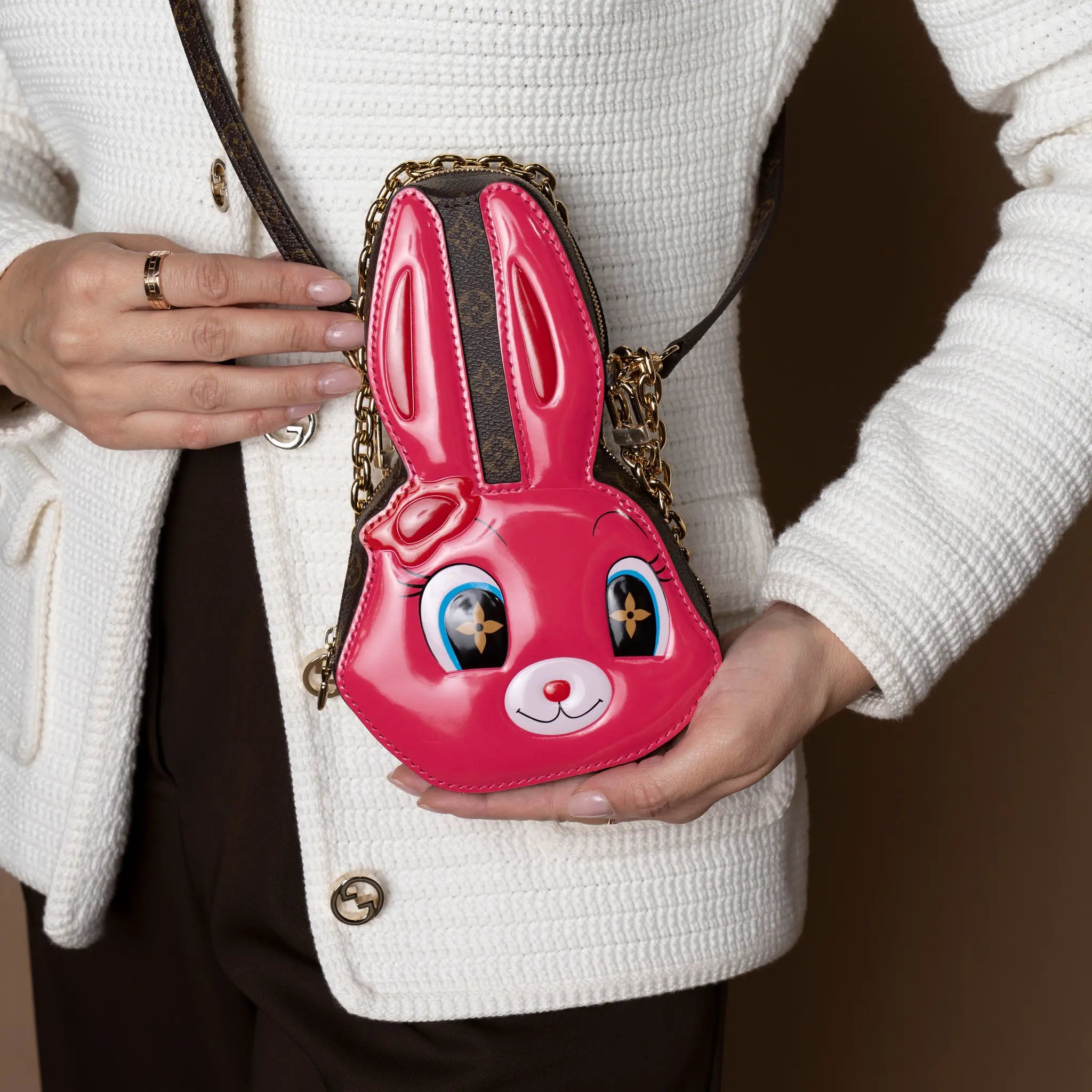 Louis Vuitton WOC Rabbit Animing Rose — Side Profile