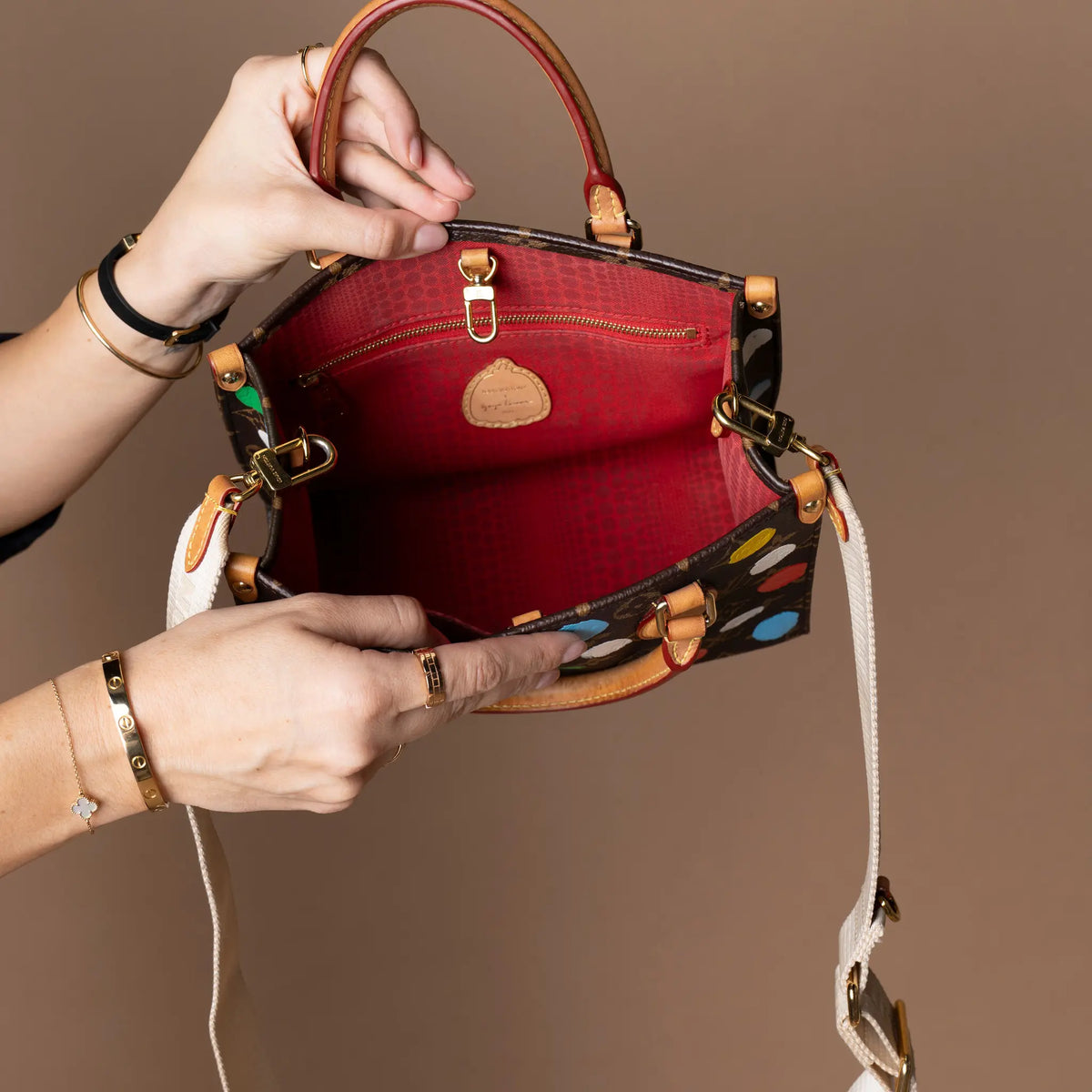 Louis Vuitton Yayoi Kusama Monogram OnTheGo PM — Side Profile