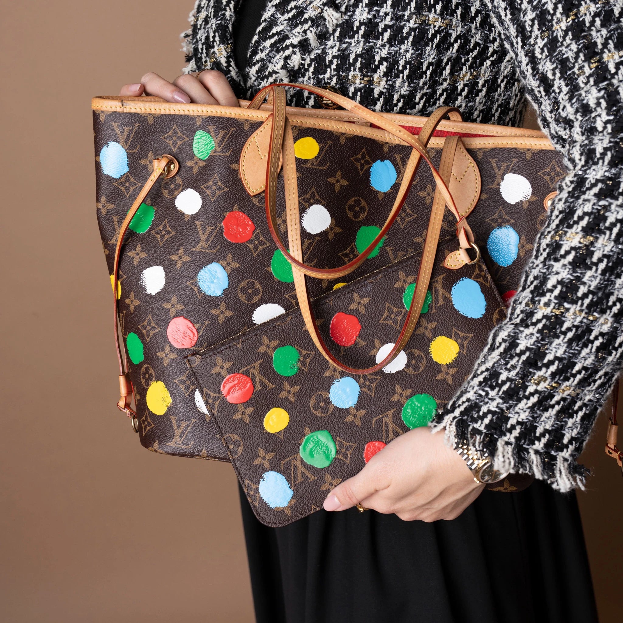 Louis Vuitton Yayoi Kusama Monogram Painted Dots Neverfull MM