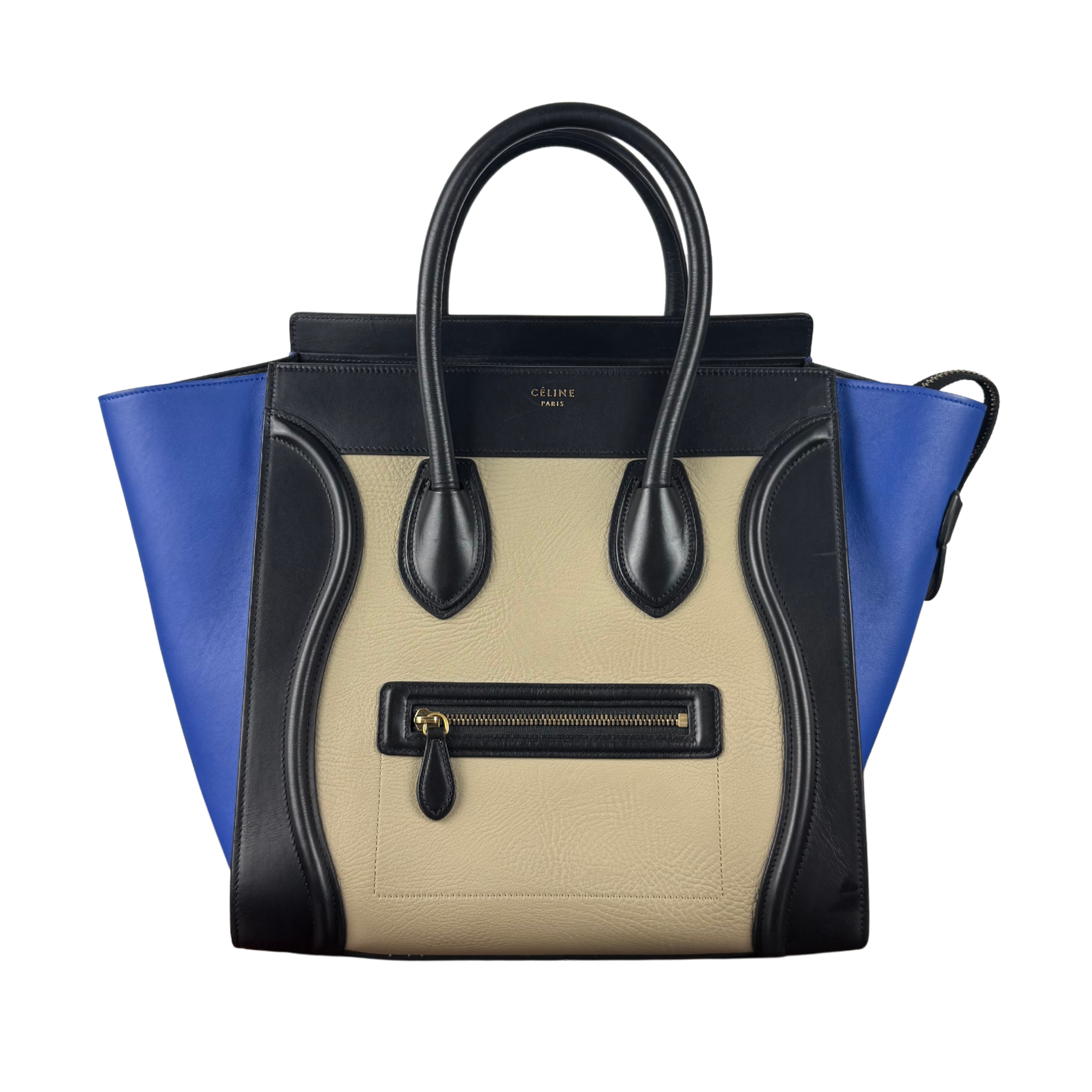 Celine Luggage Tote Tricolor