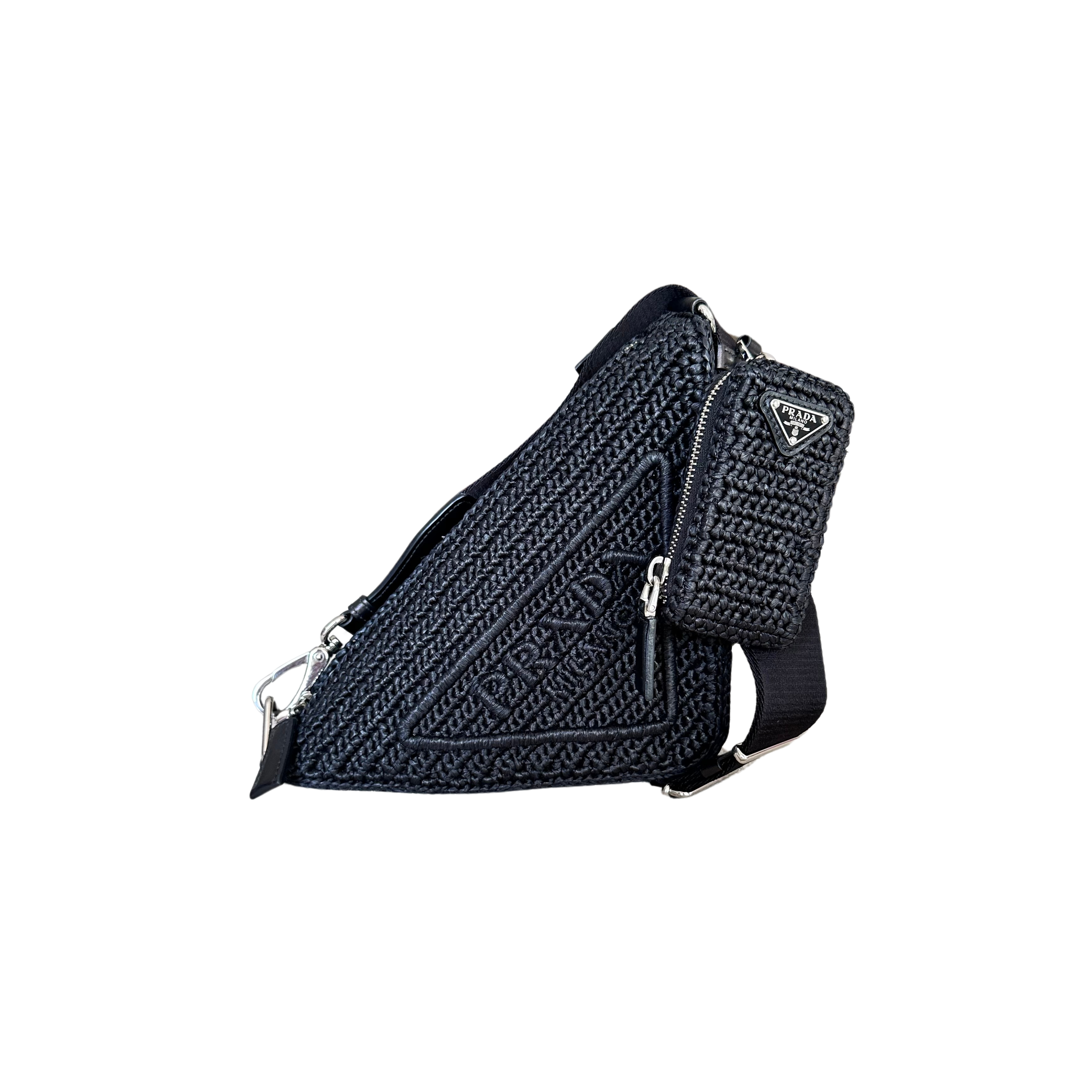 Prada Raffia Triangle